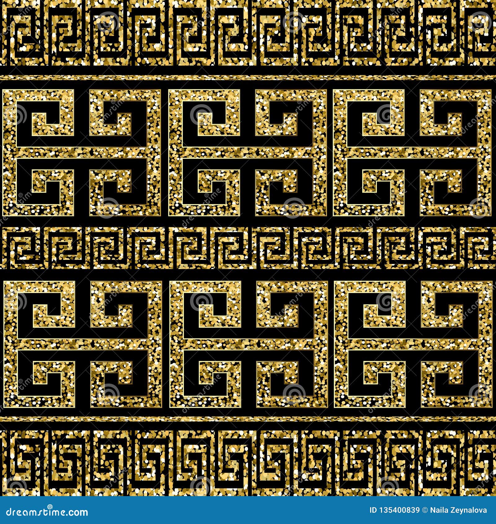 Greek Key Border Gold