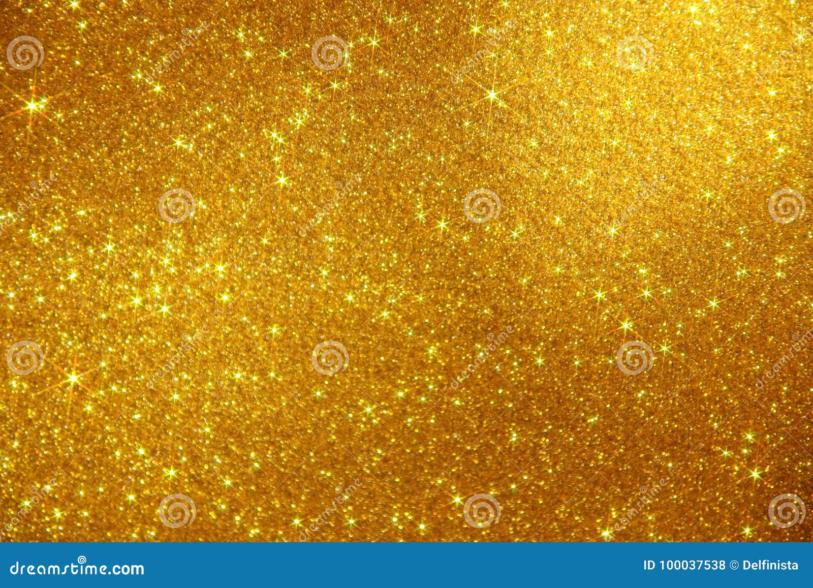 gold glitter stars sparkle background - stock photo