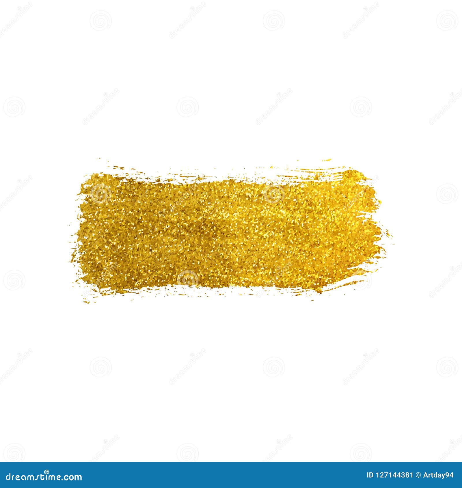 Gold Glitter Texture Brush Stroke. Smudge Sparkle Glossy Paint on the White  Background Stock Illustration - Illustration of mascara, paint: 127144381