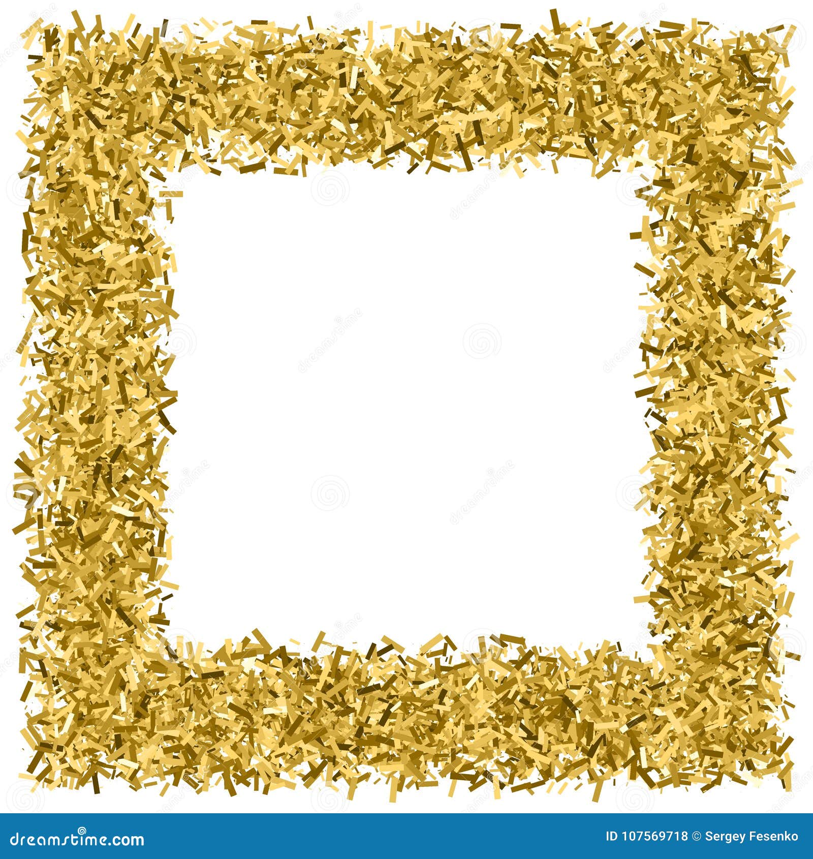 Gold Glitter Texture Vector. Stock Vector - Illustration of frame, rich