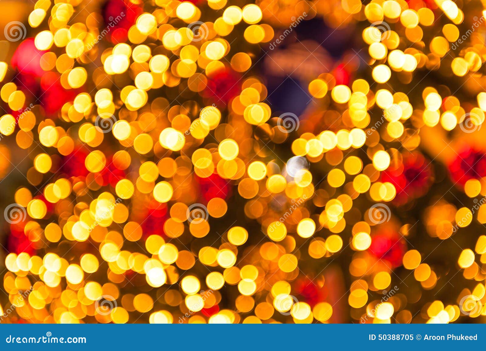 Gold Glittering Christmas Lights Stock Image Image of bright