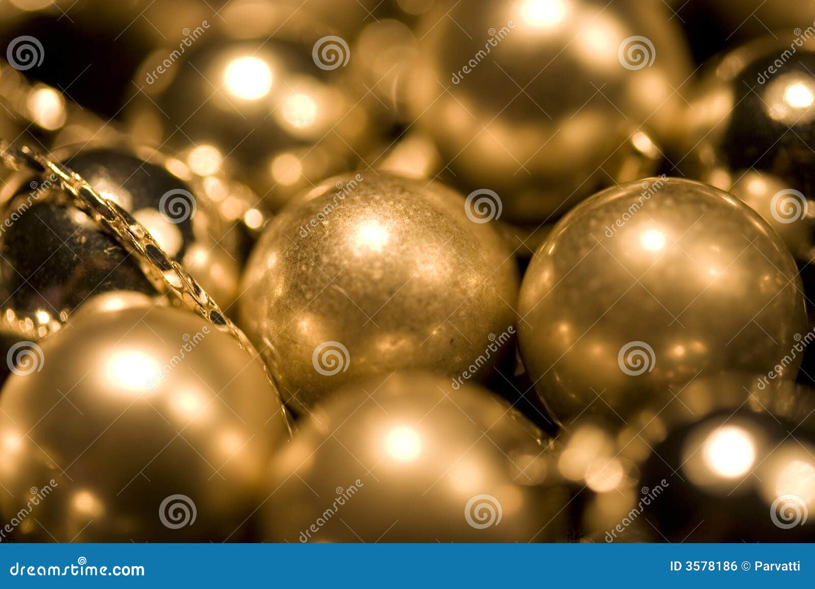 Gold glossy and matt balls stock photo. Image of gold 3578186