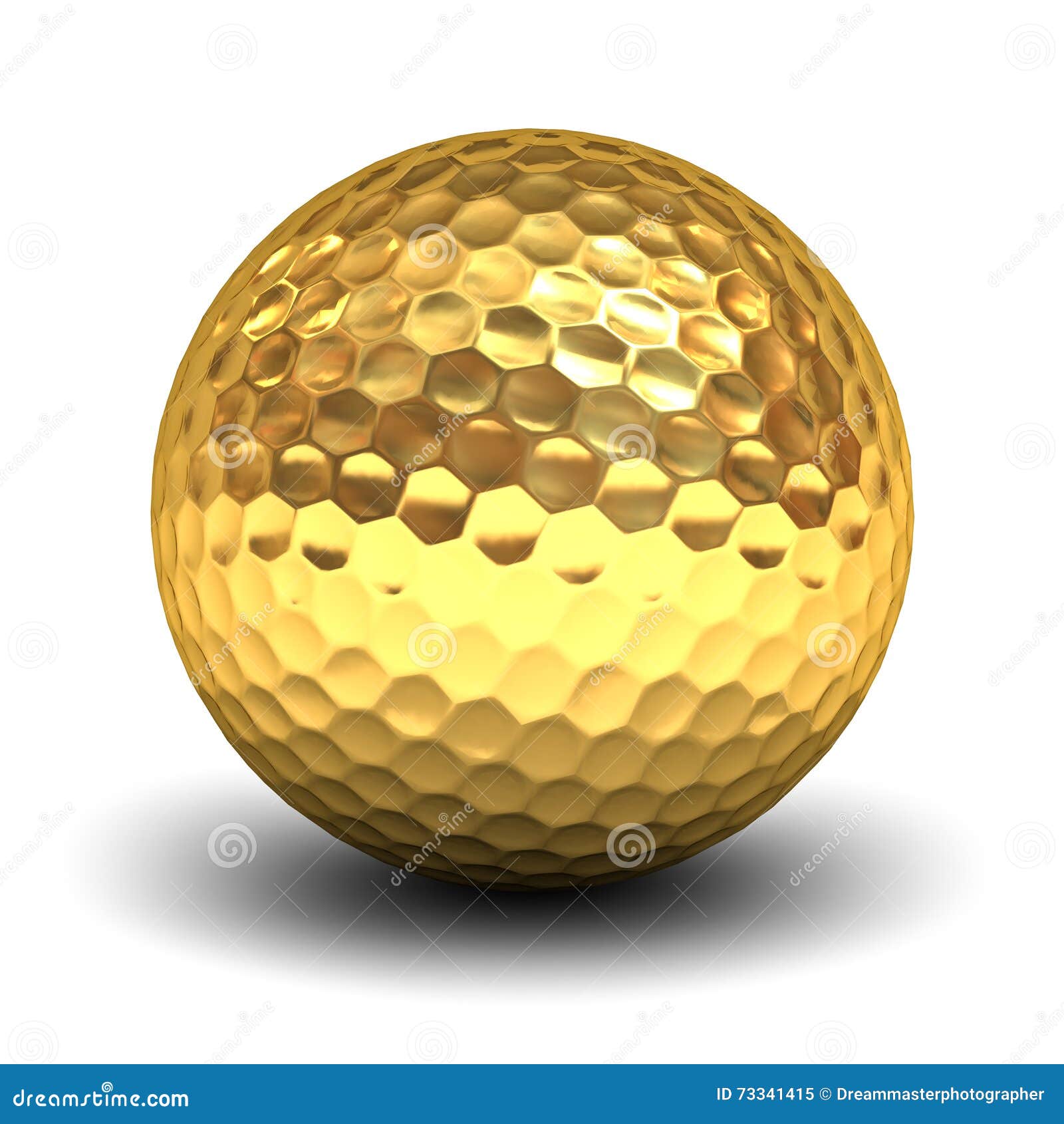 Gold Golf Ball Santa Hat Stock Photo | CartoonDealer.com #79938720