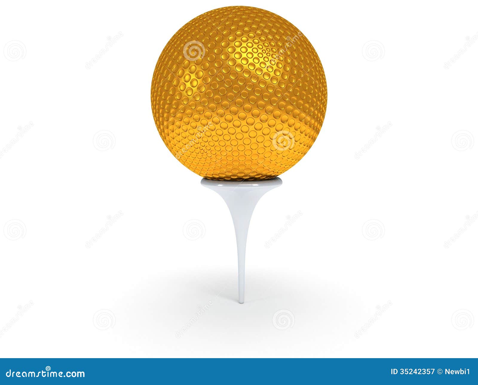 Gold Golf Ball 2021 New Year Santa Hat On A White Background 3D ...