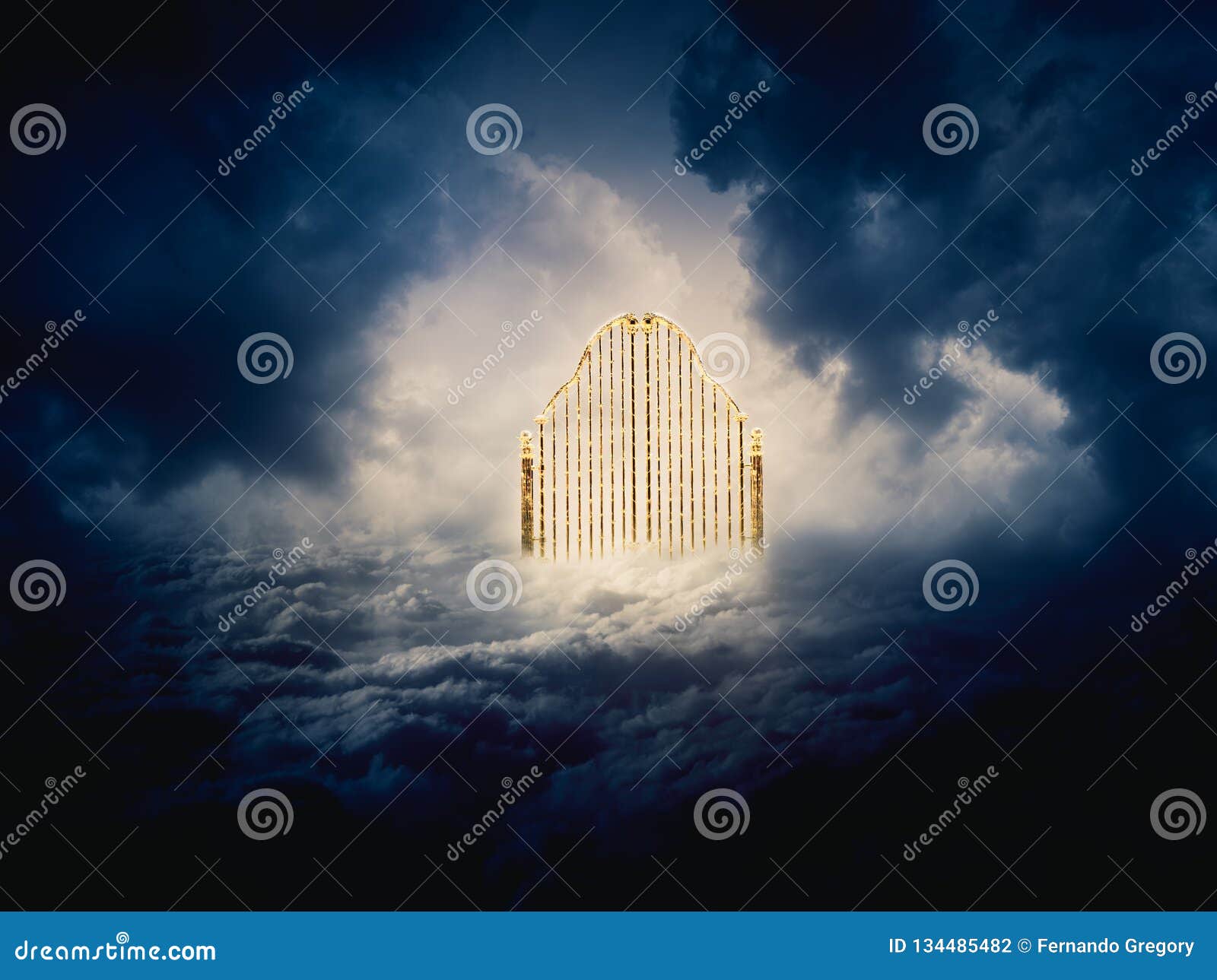 Sky Blue Heavens Gate Background Instant Download Forever in 