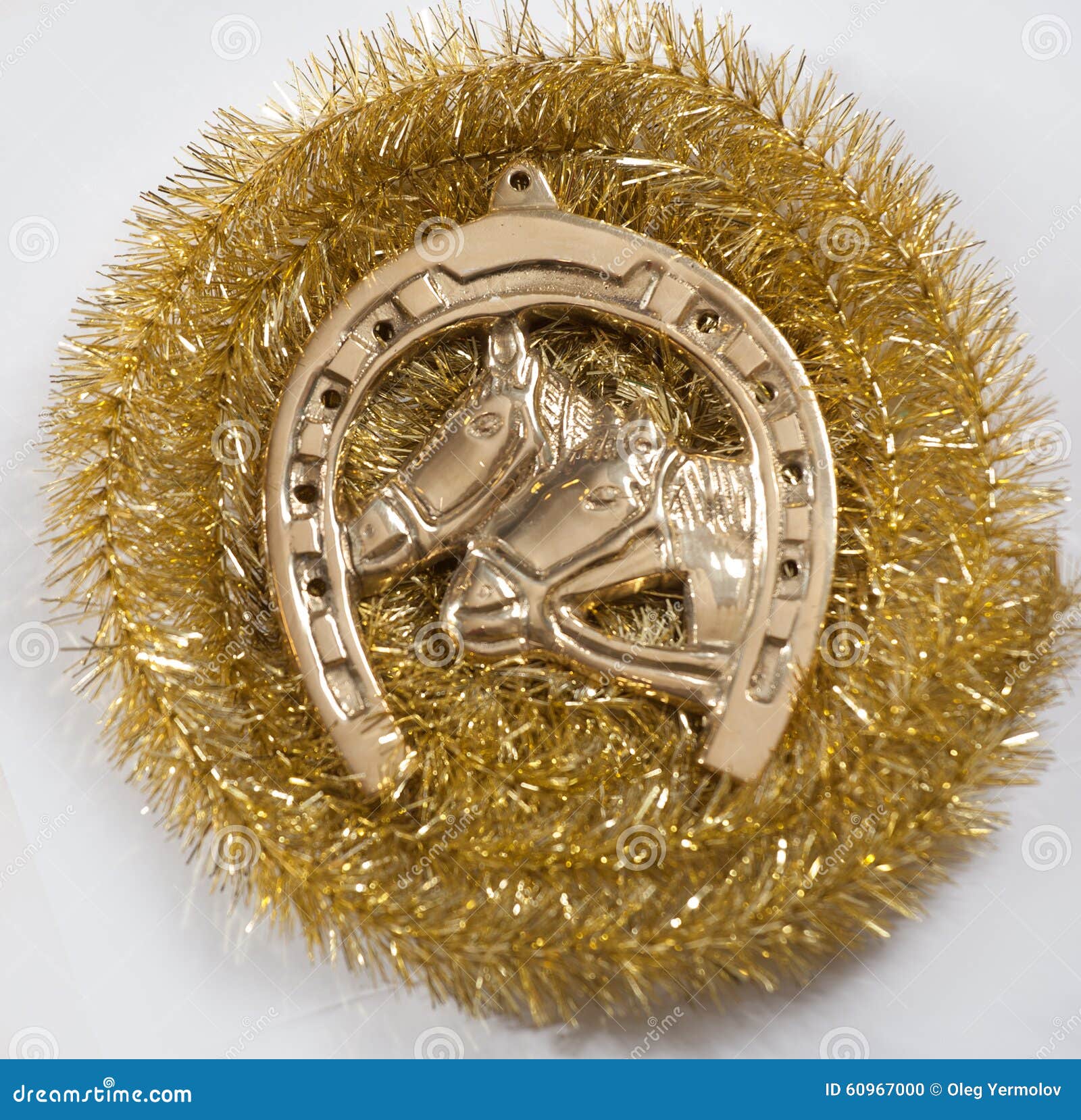 Gold horseshoe stock photo. Image of horse, foot, shoe 60967000