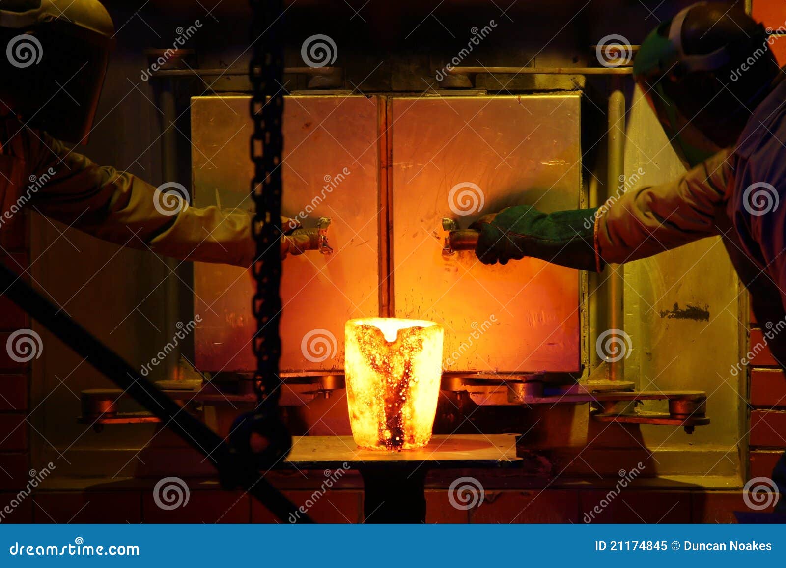 Gold Industry Workers stock image. Image of melt, black 21174845