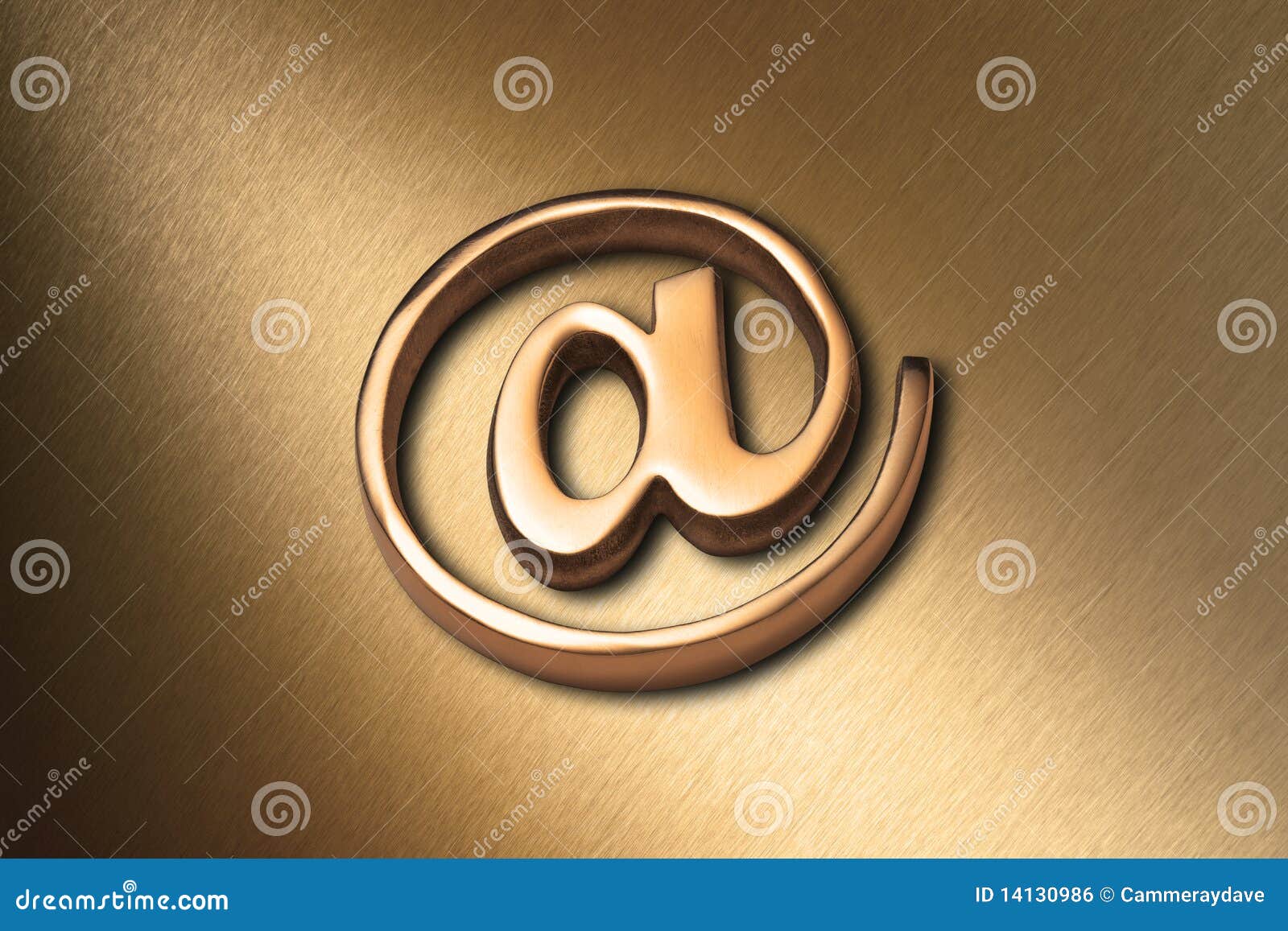 gold @ internet email background