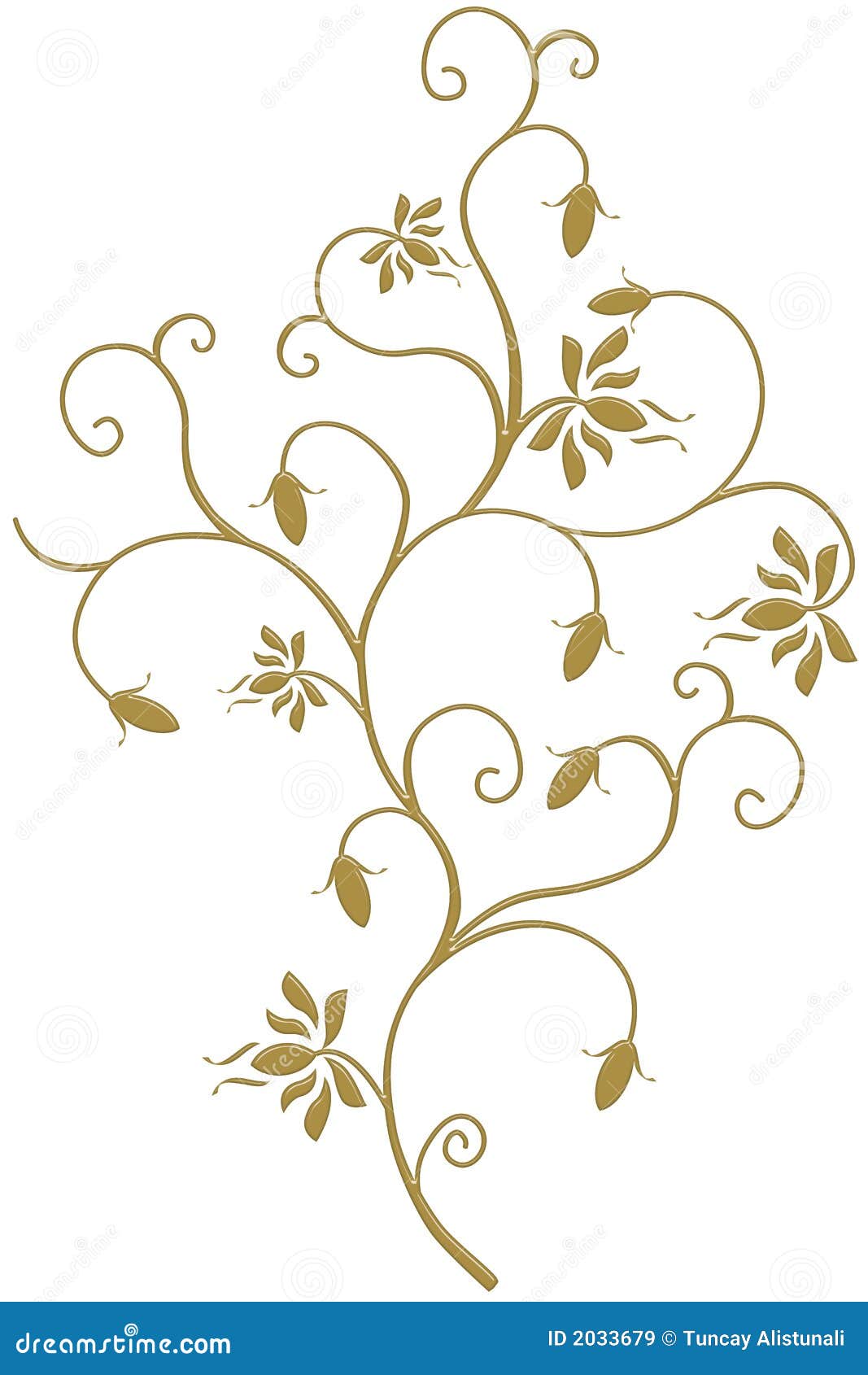 GOLD IVY IS FRAME, DESIGN LOVE Royalty Free Stock Images 