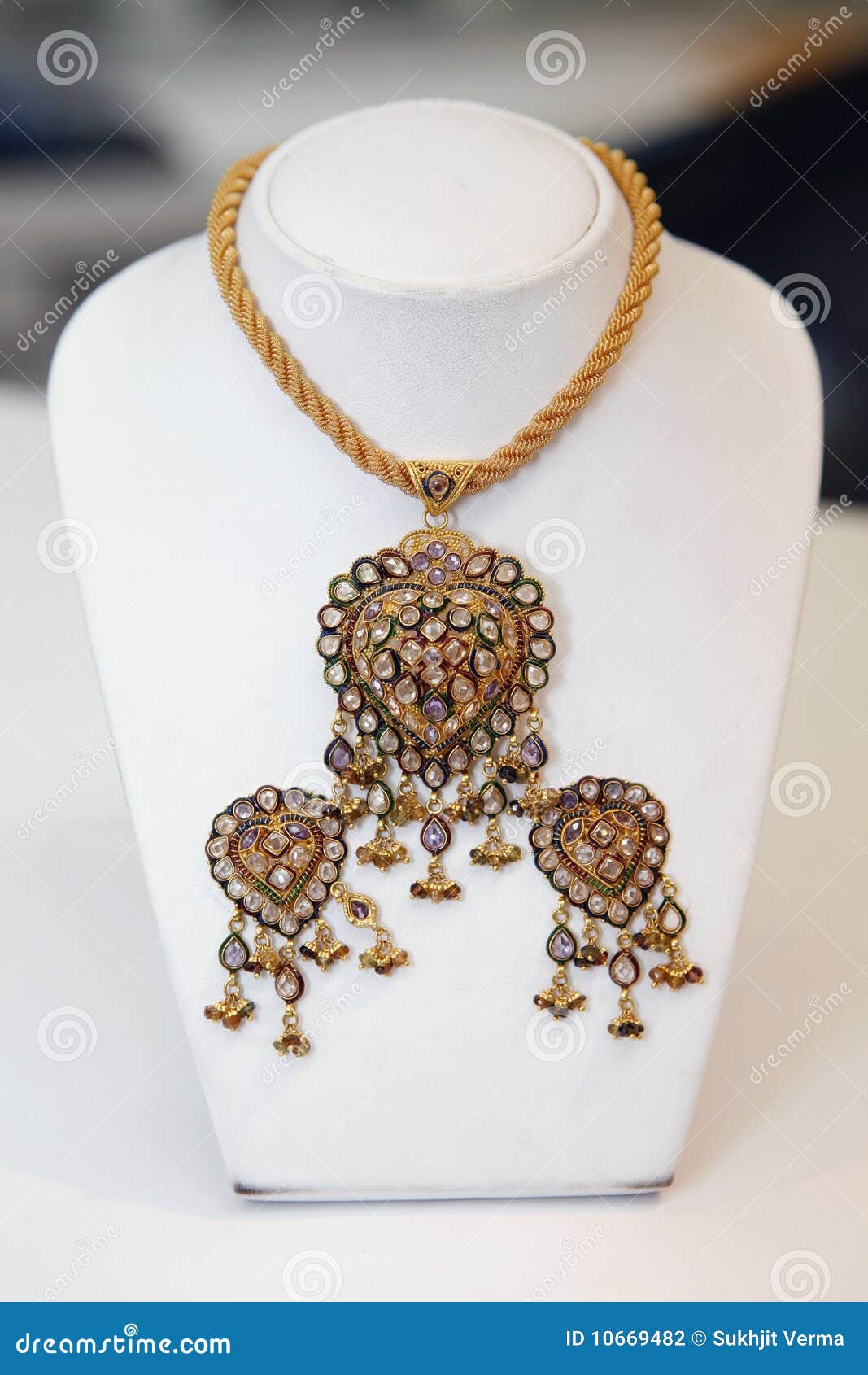 Gold jewellery stock photo. Image of metal, silver, jewellery 10669482