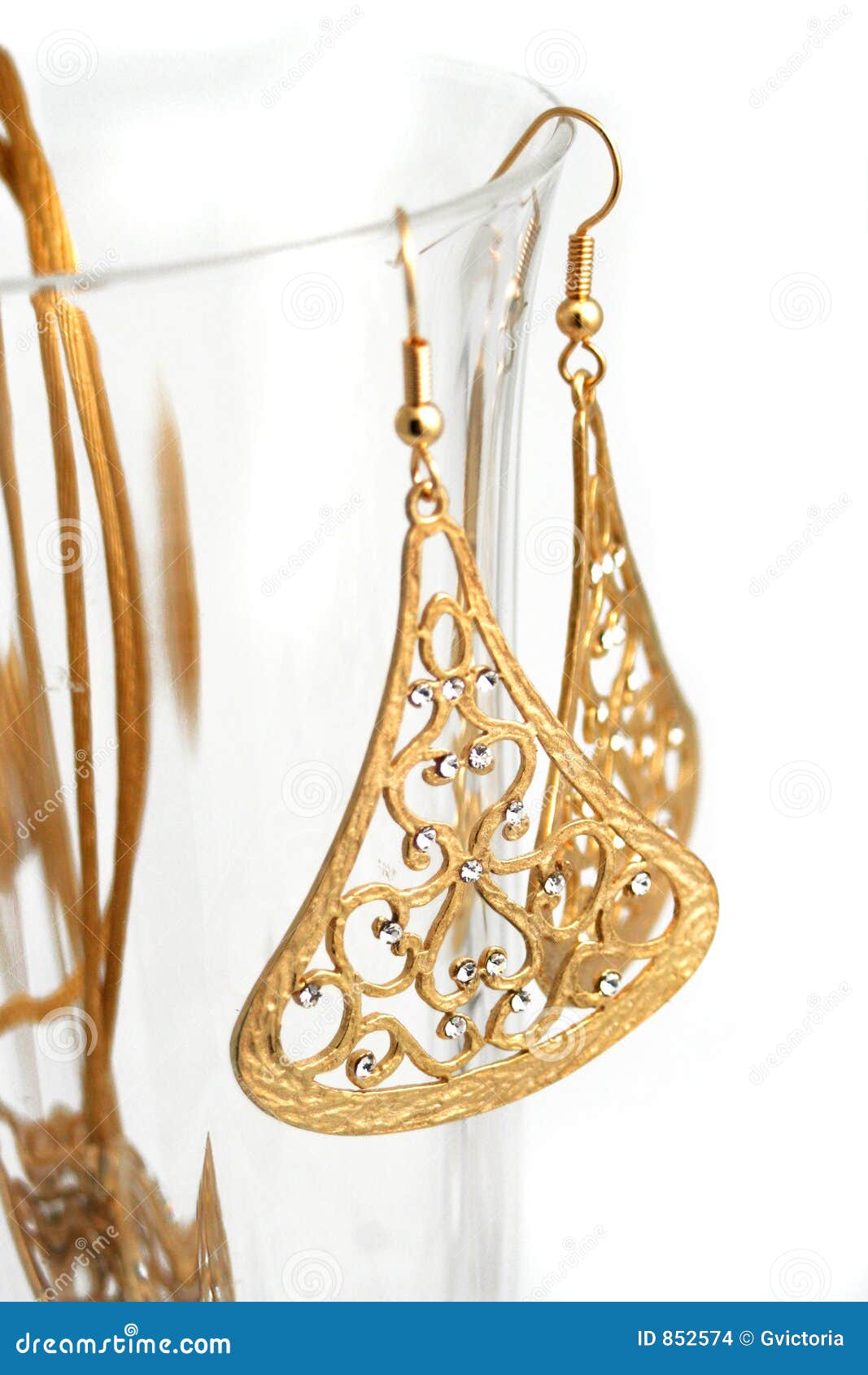 Gold jewelry stock photo. Image of diamond, shine, jewelry 852574