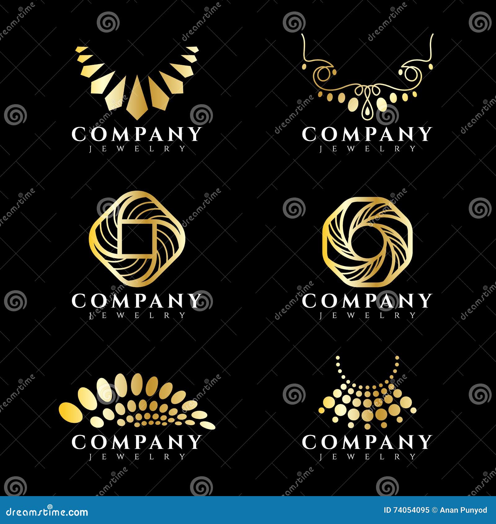 Luxury Organic Jewellery Diamond Flower Monogram Logo