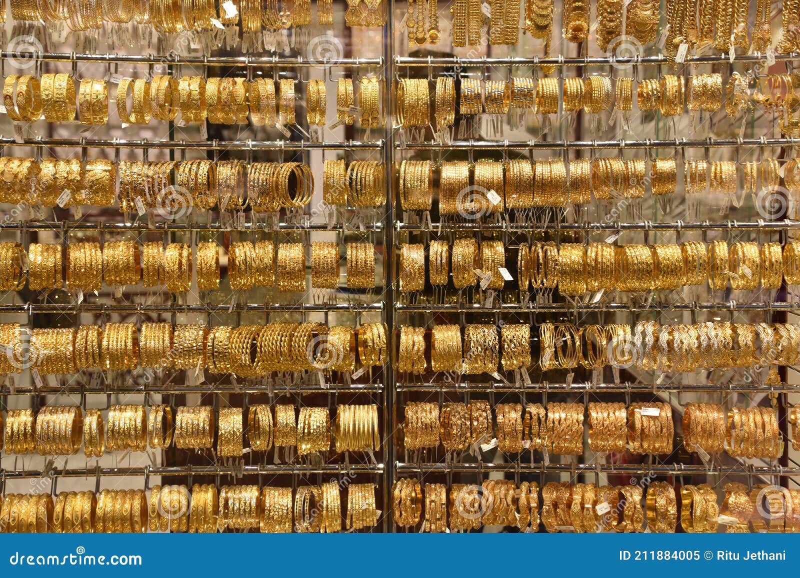 Gold Jewelry in Shops in Dubai, UAE Editorial Image Image of arabian