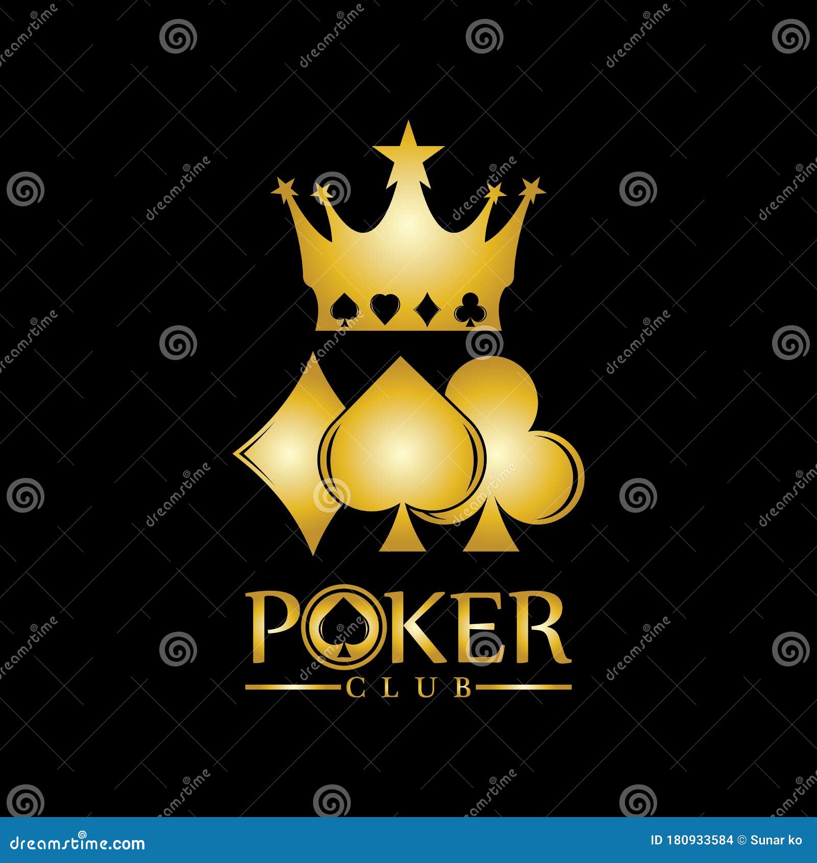 Vua (King in Vietnamese): Nếu bạn là fan hâm mộ các trò chơi bài, hãy dành chút thời gian để ngắm nhìn thiết kế Gold King Poker Logo Design Vector. Với nền đen lấp lánh và hình ảnh Vua, bạn sẽ được trải nghiệm cảm giác của một nhà cái chuyên nghiệp.