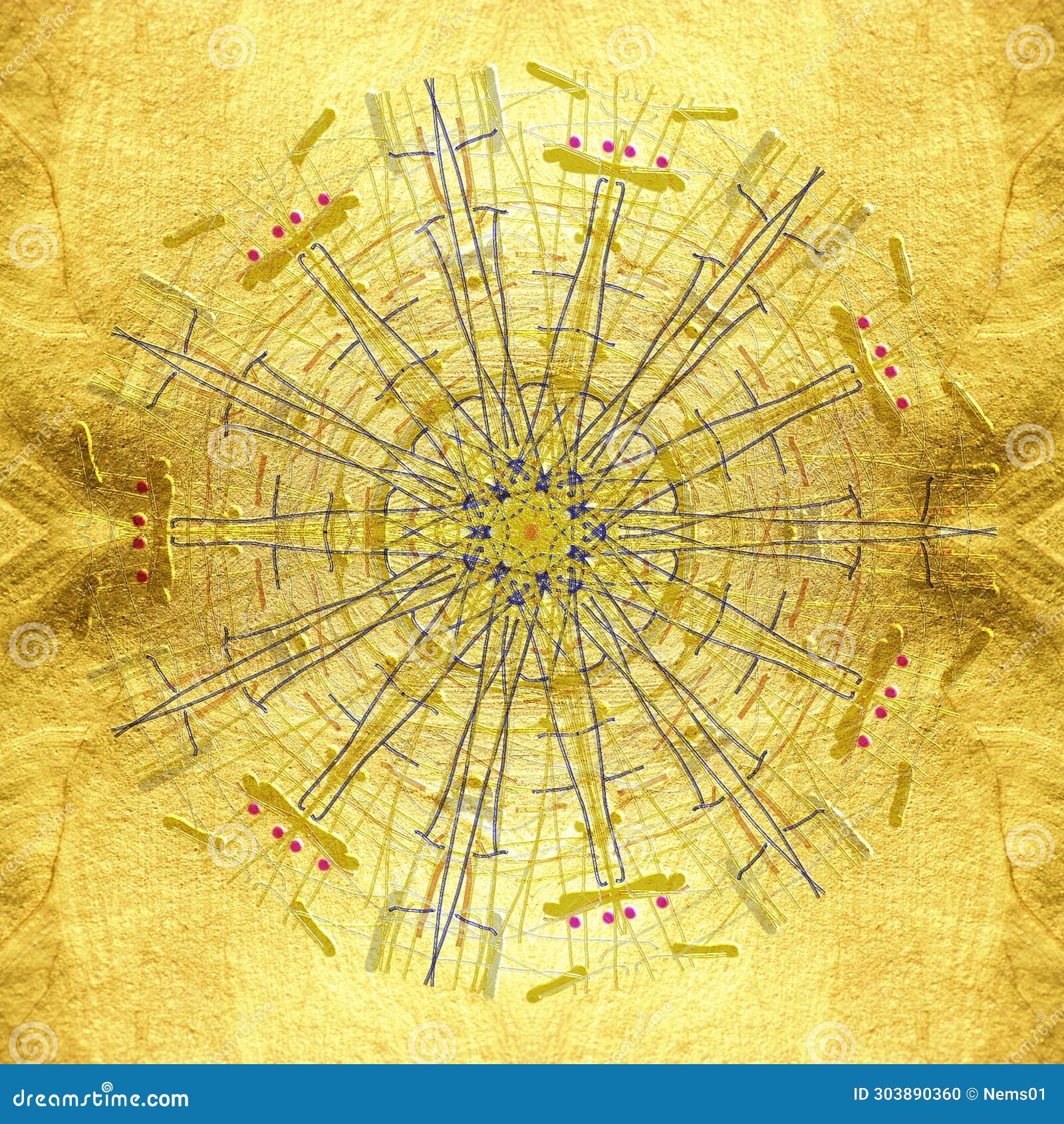 Gold Leaf Embossed Wallpaper Stock Illustration Illustration of