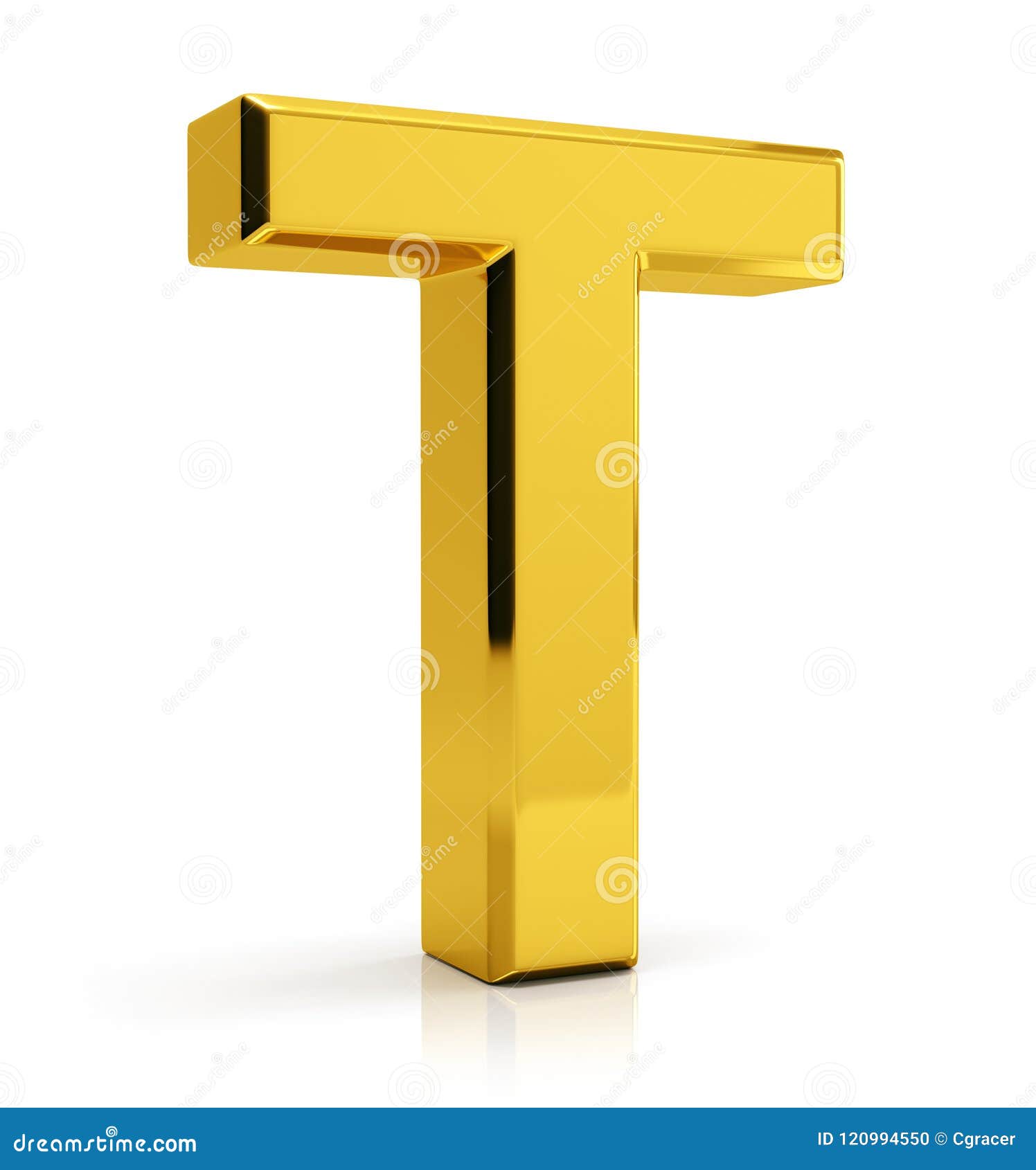 Gold letter T stock illustration. Illustration of metal - 120994550