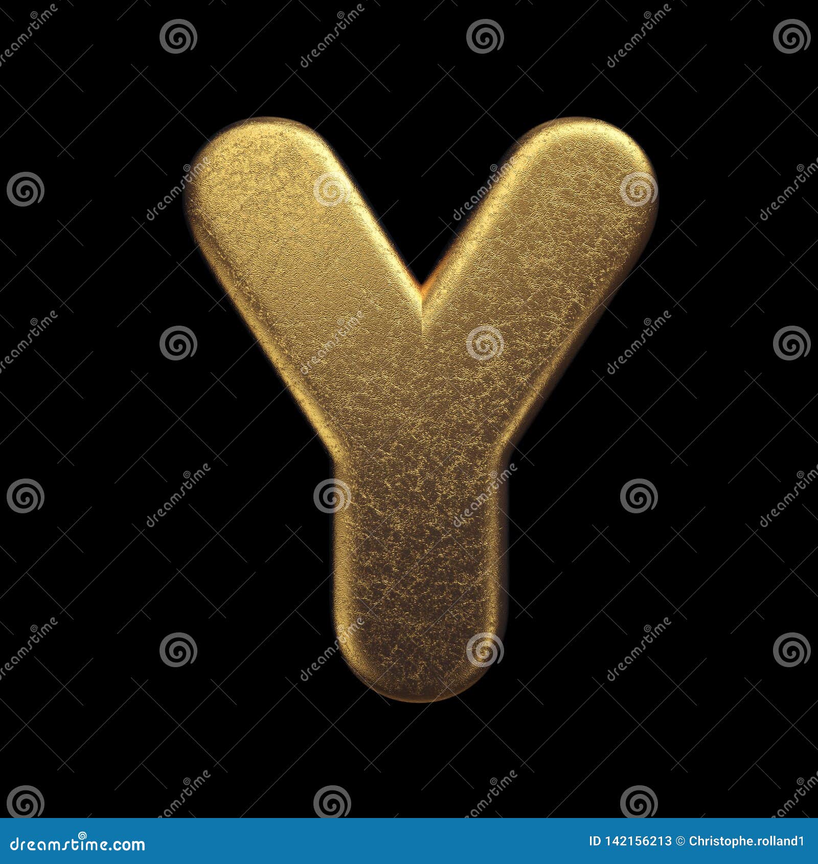 Gold Letter Y - Capital 3d Precious Metal Font - Suitable for Fortune ...