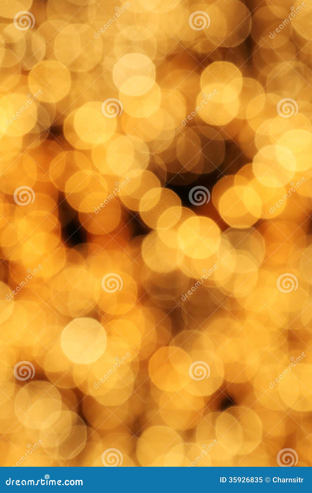 Gold Lights Bokeh Background Stock Image Image of background, motion 35926835