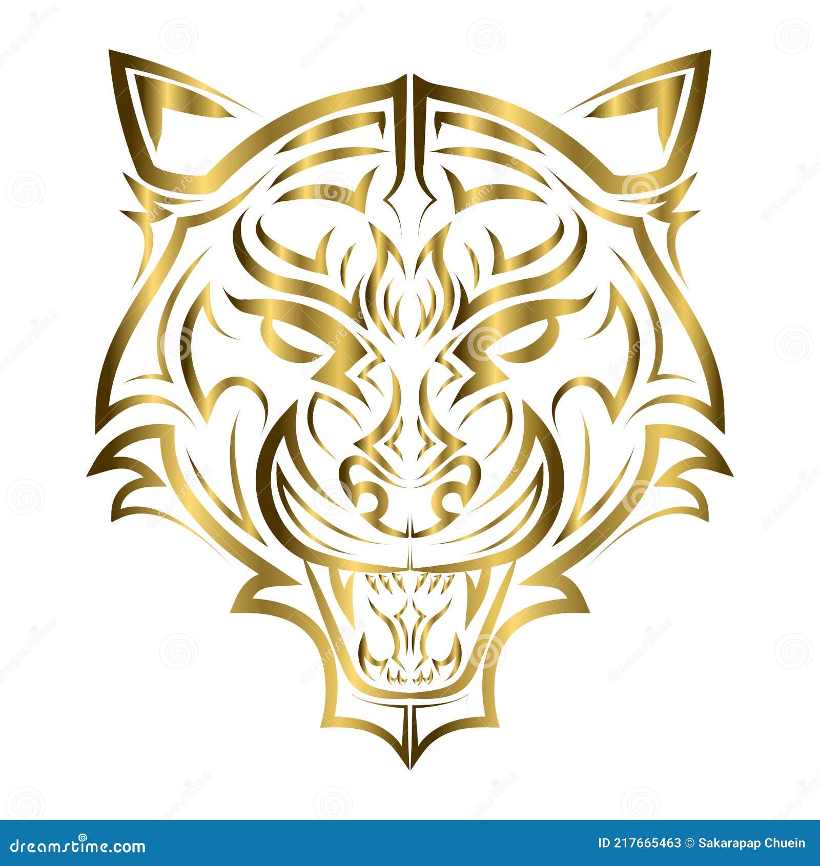 Tiger 3D Cool T-shirt Personality Men's Animal Art Tiger T-shirt