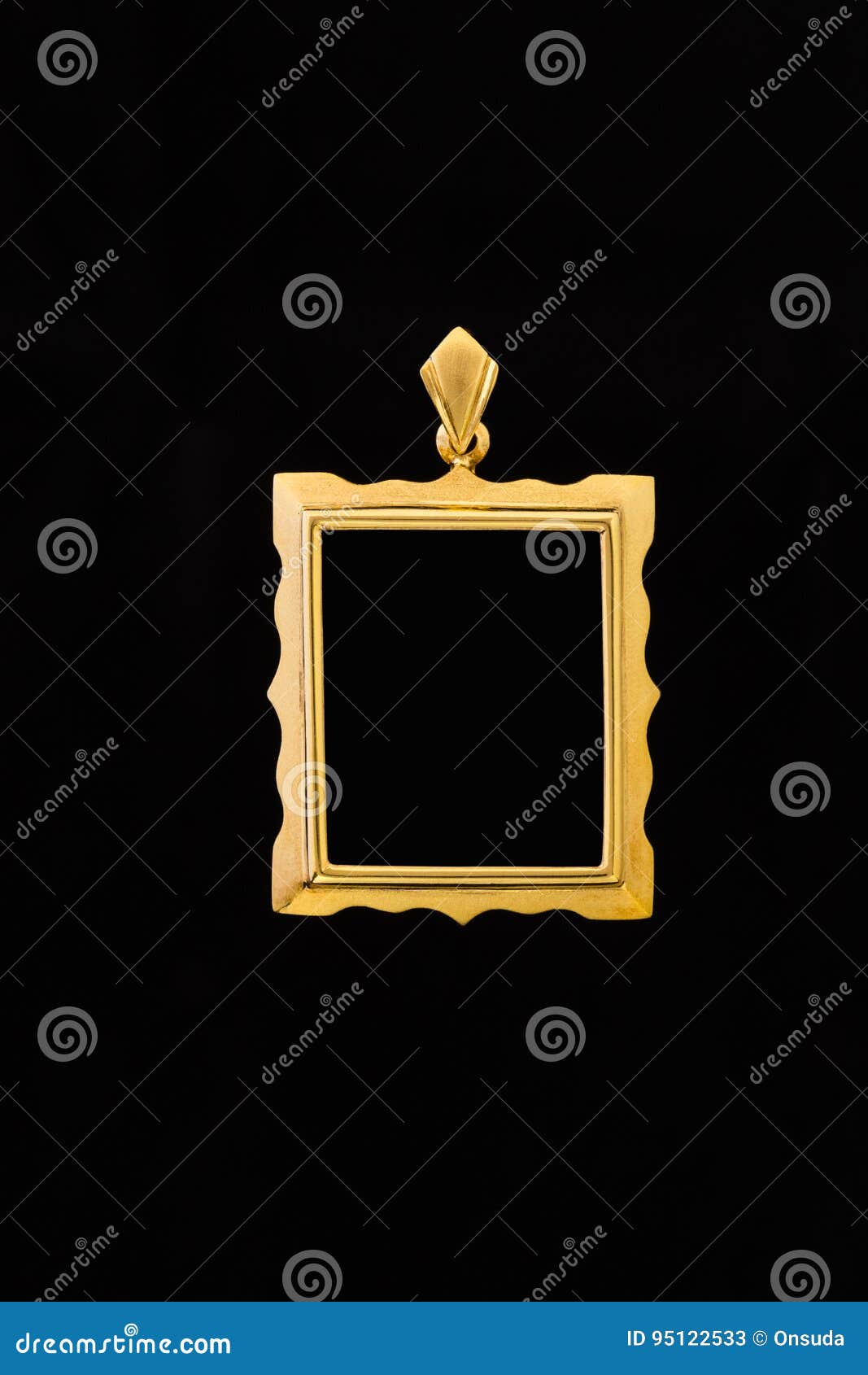 Gold locket frame pendant stock image. Image of round 95122533