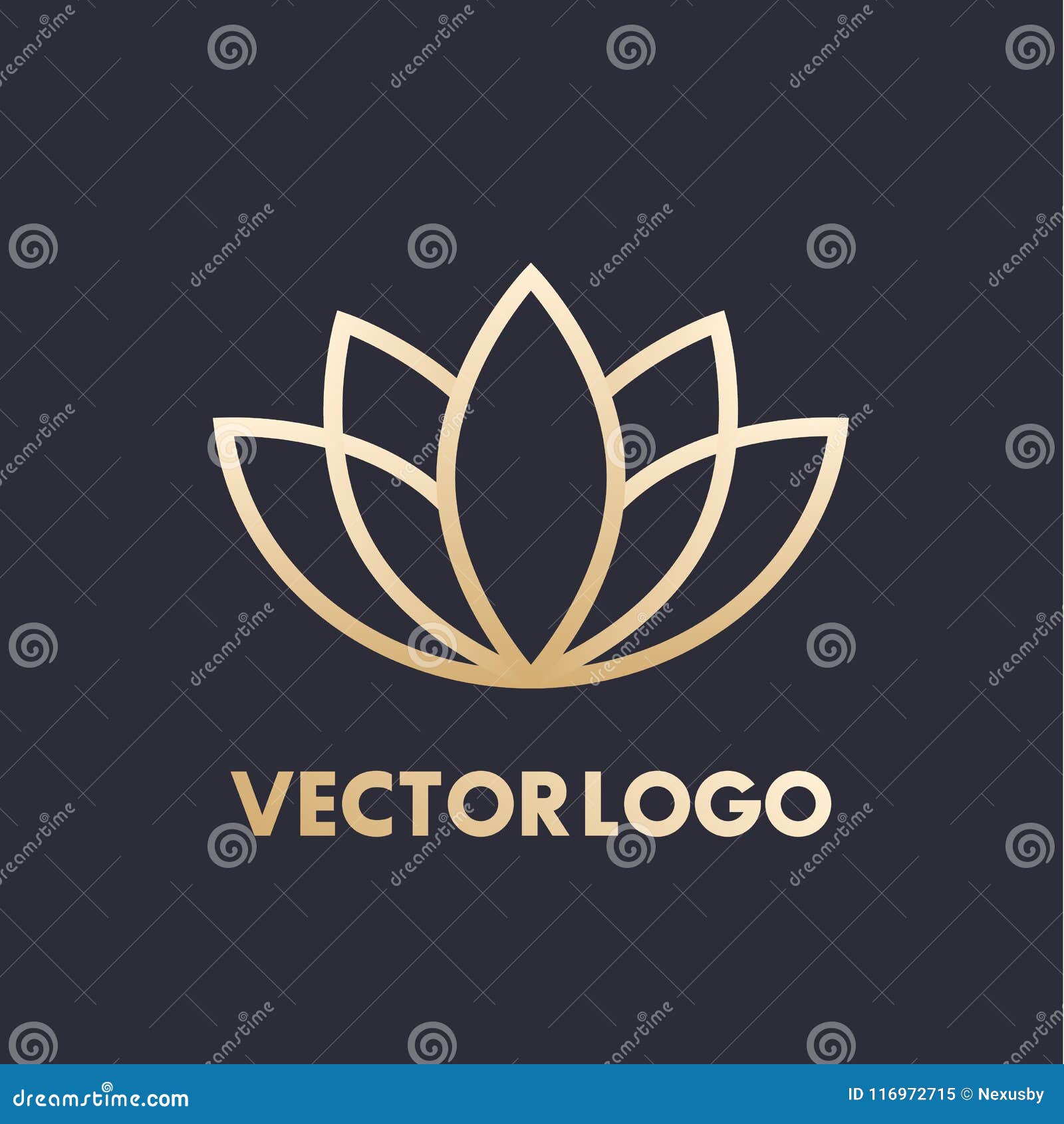 logo lotus flower gold Lotus Logo Design sign . Lotus Flower Logo gold  Vector. Lotus beauty Spa custom Logo Template 10925308 Vector Art at  Vecteezy