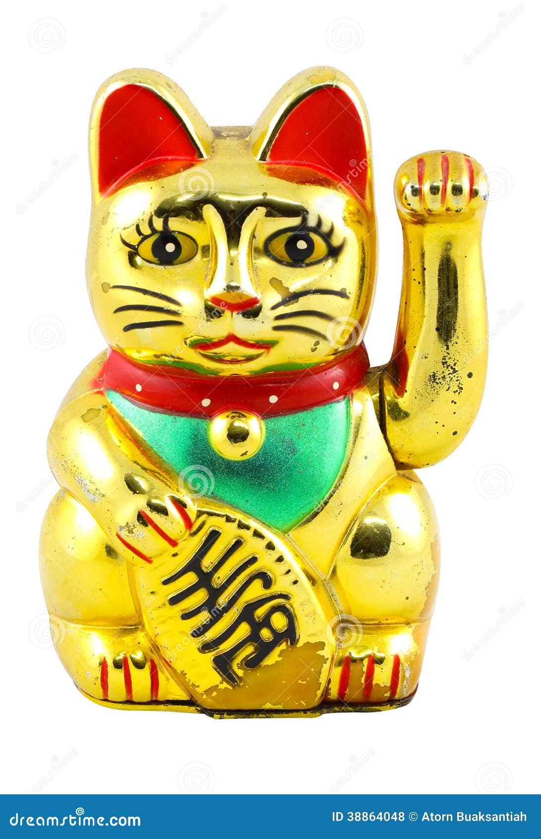  Gold  Maneki Neko Japan Lucky  Cat  Stock Photo Image of 