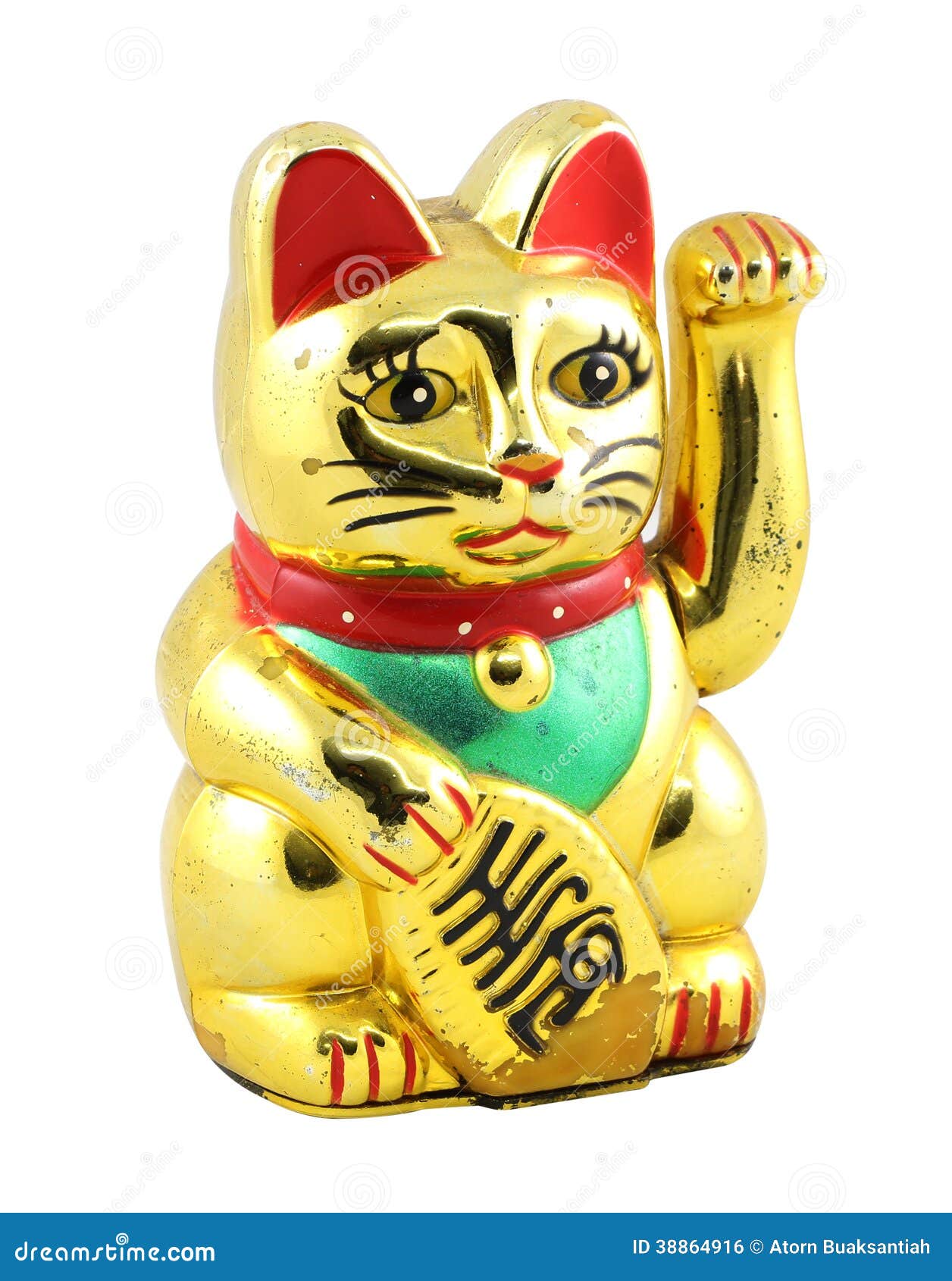  Gold  Maneki Neko Japan Lucky  Cat  Stock Photo Image of 
