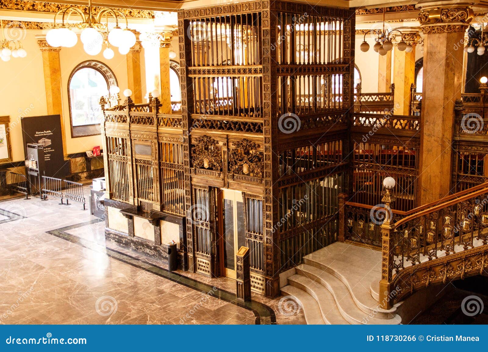 The Post Office Interior in Mexico City -3 Stock Photo - Image of gothic,  cantera: 118730266