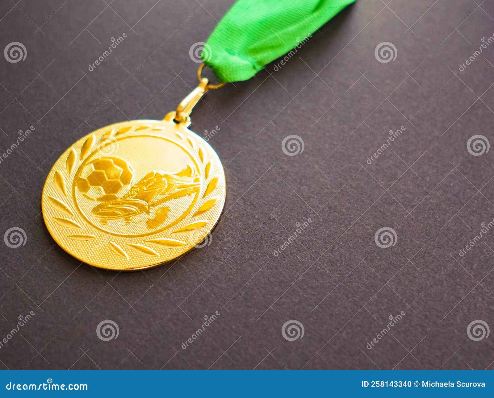 gold medal for the first place winner. concept of success