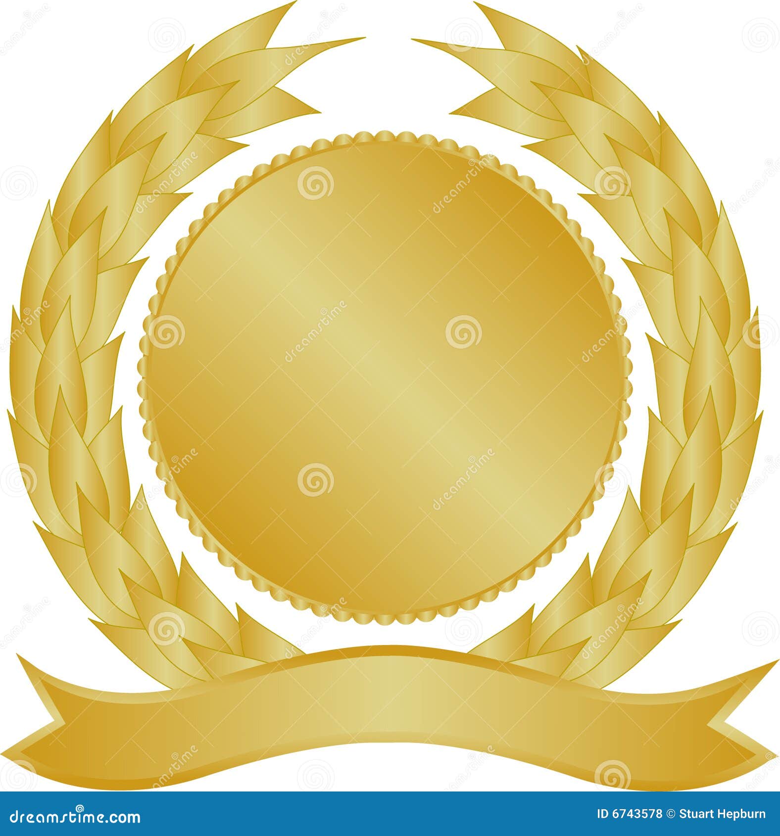 Gold Medallion Royalty Free Stock Photos Image 6743578