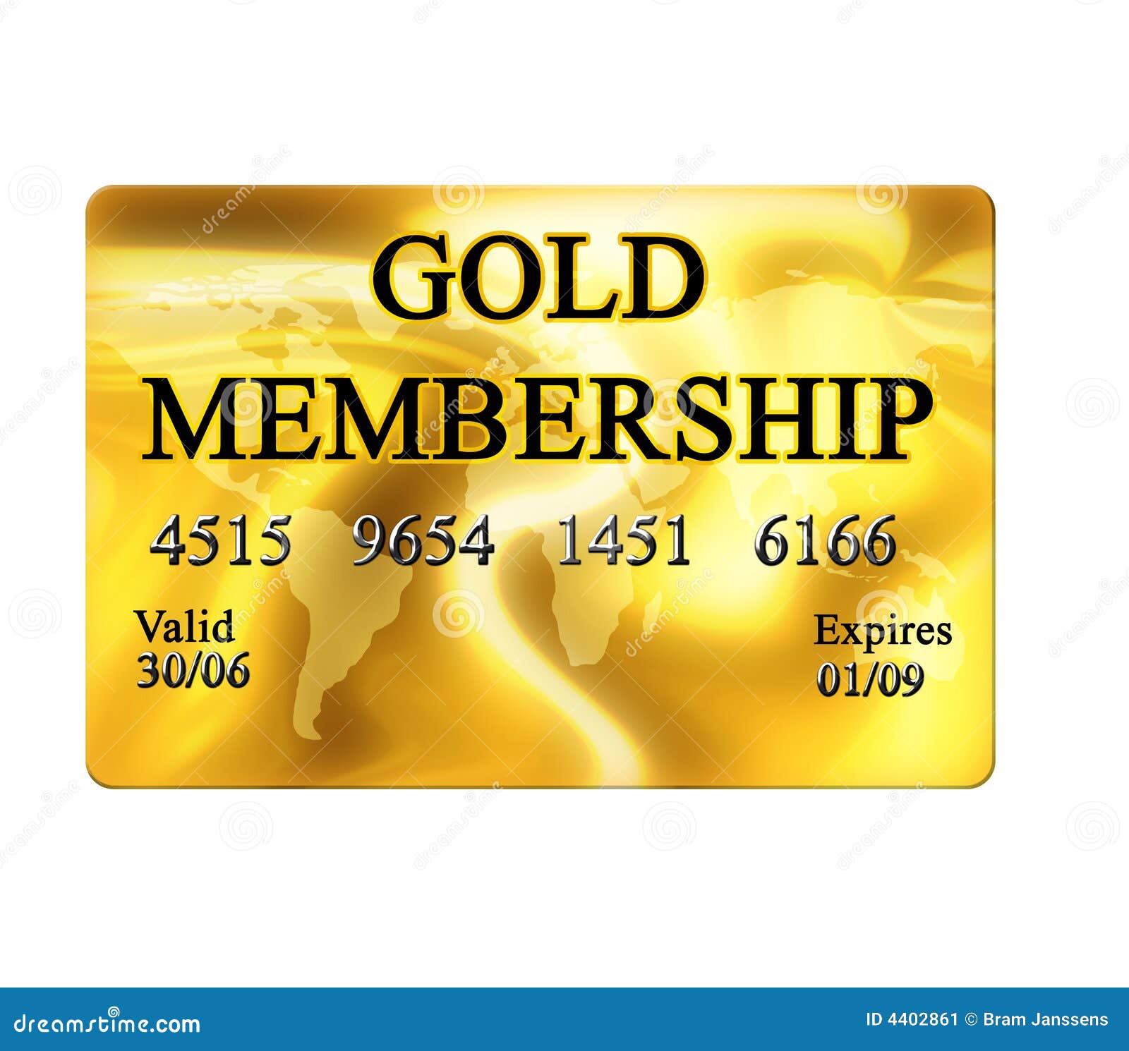 Gold Membership Card Stock Illustration Illustration Of Security
