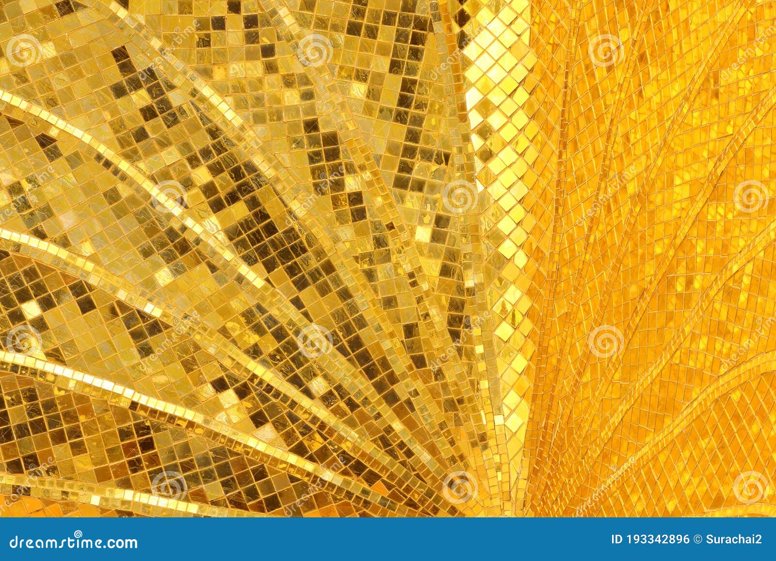 Gold Mosaic Tile Texture RoyaltyFree Stock Photo