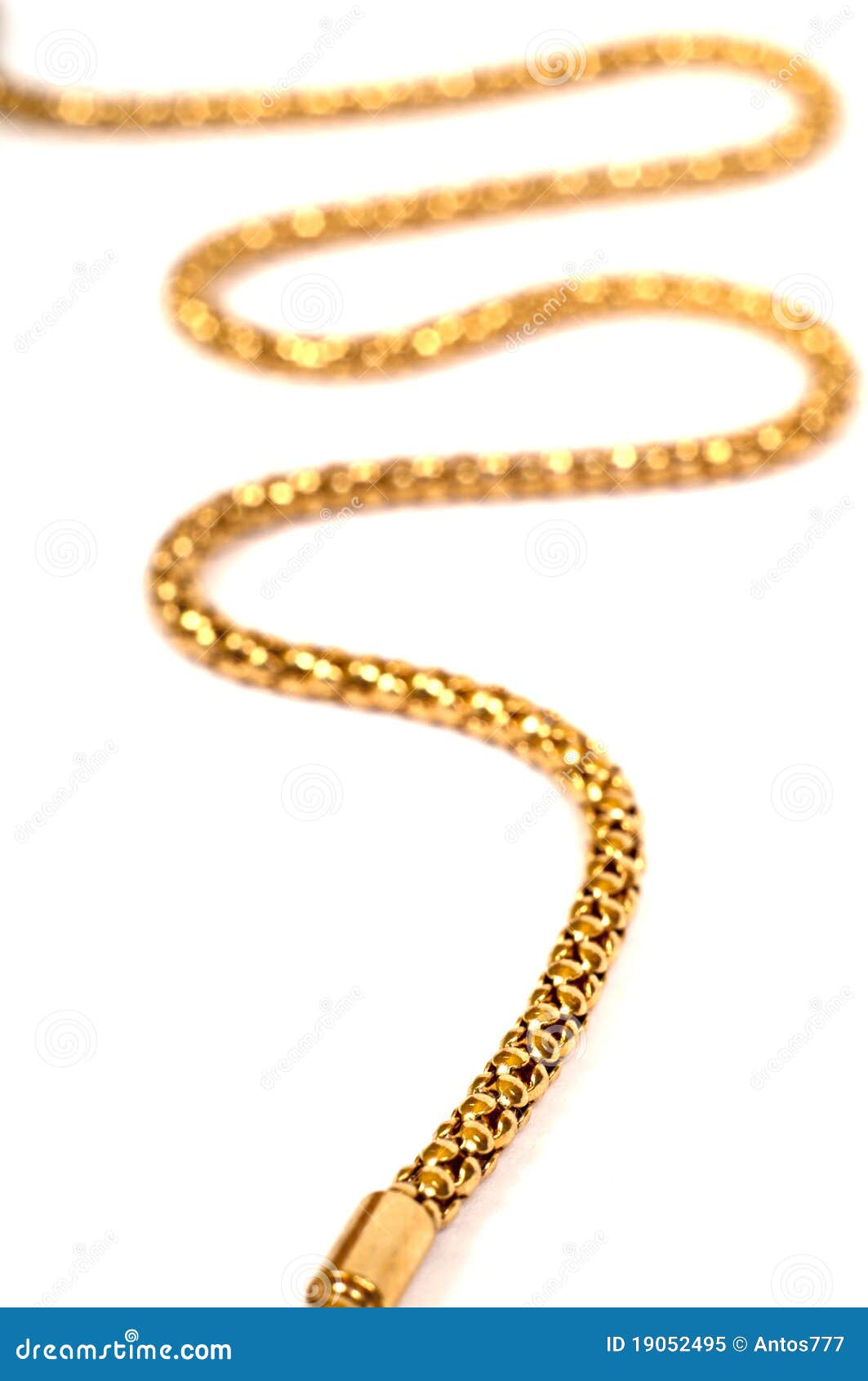 Gold necklace stock image. Image of metal, shiny, gold 19052495
