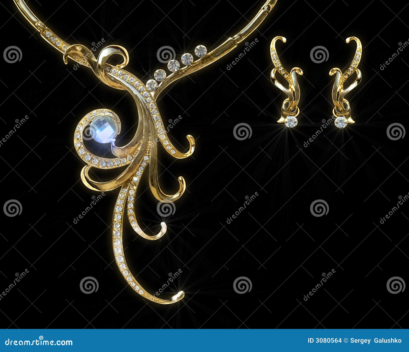 Gold Necklace Royalty-Free Stock Image | CartoonDealer.com #45602980