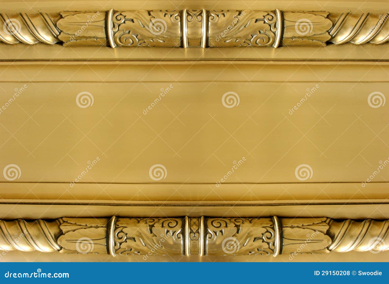 gold neoclassical plaque