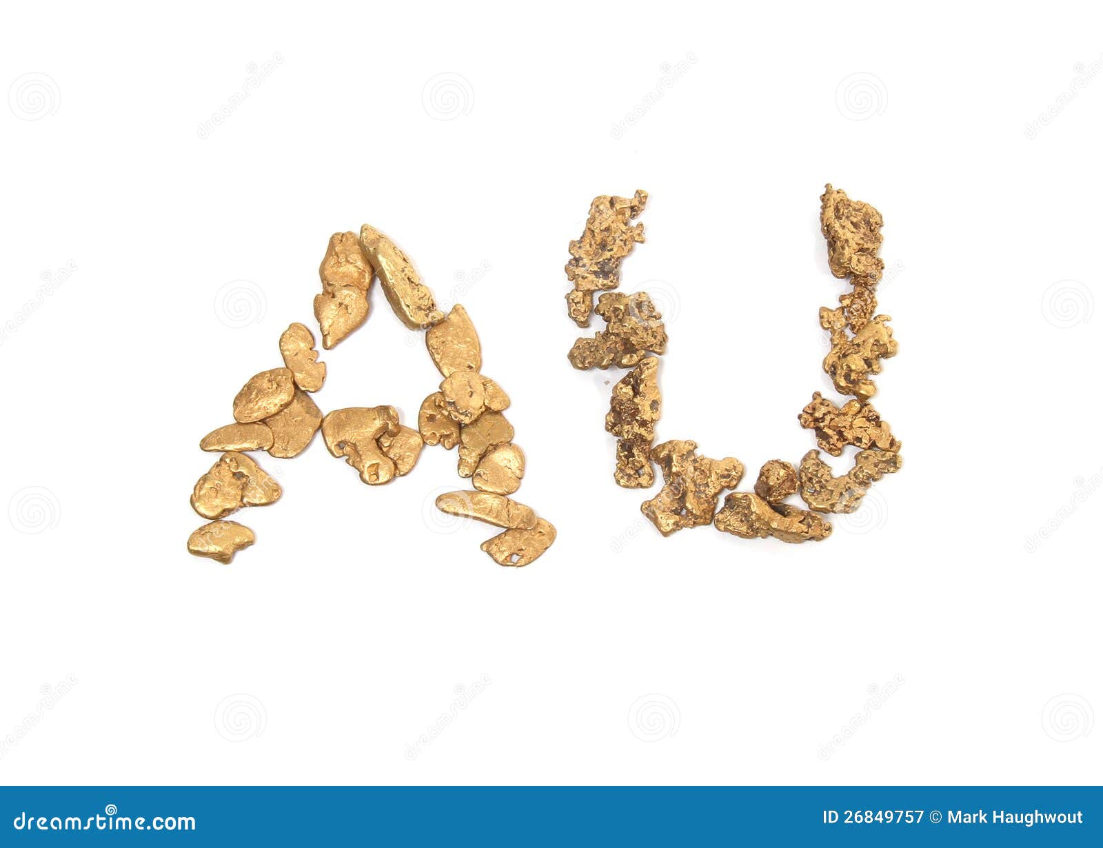 gold nuggets spelling au
