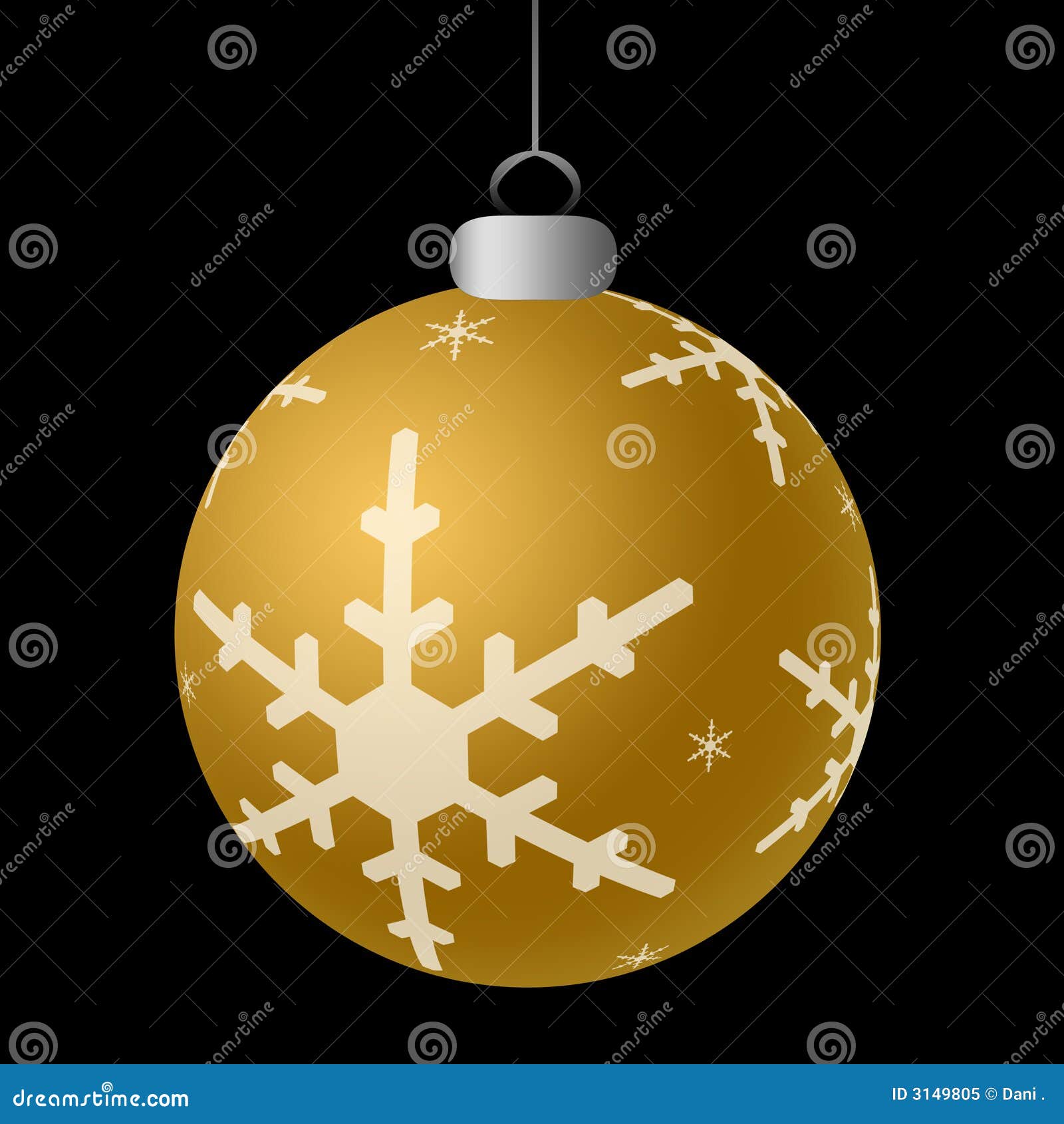 Gold Ornament stock illustration. Illustration of ornament 3149805