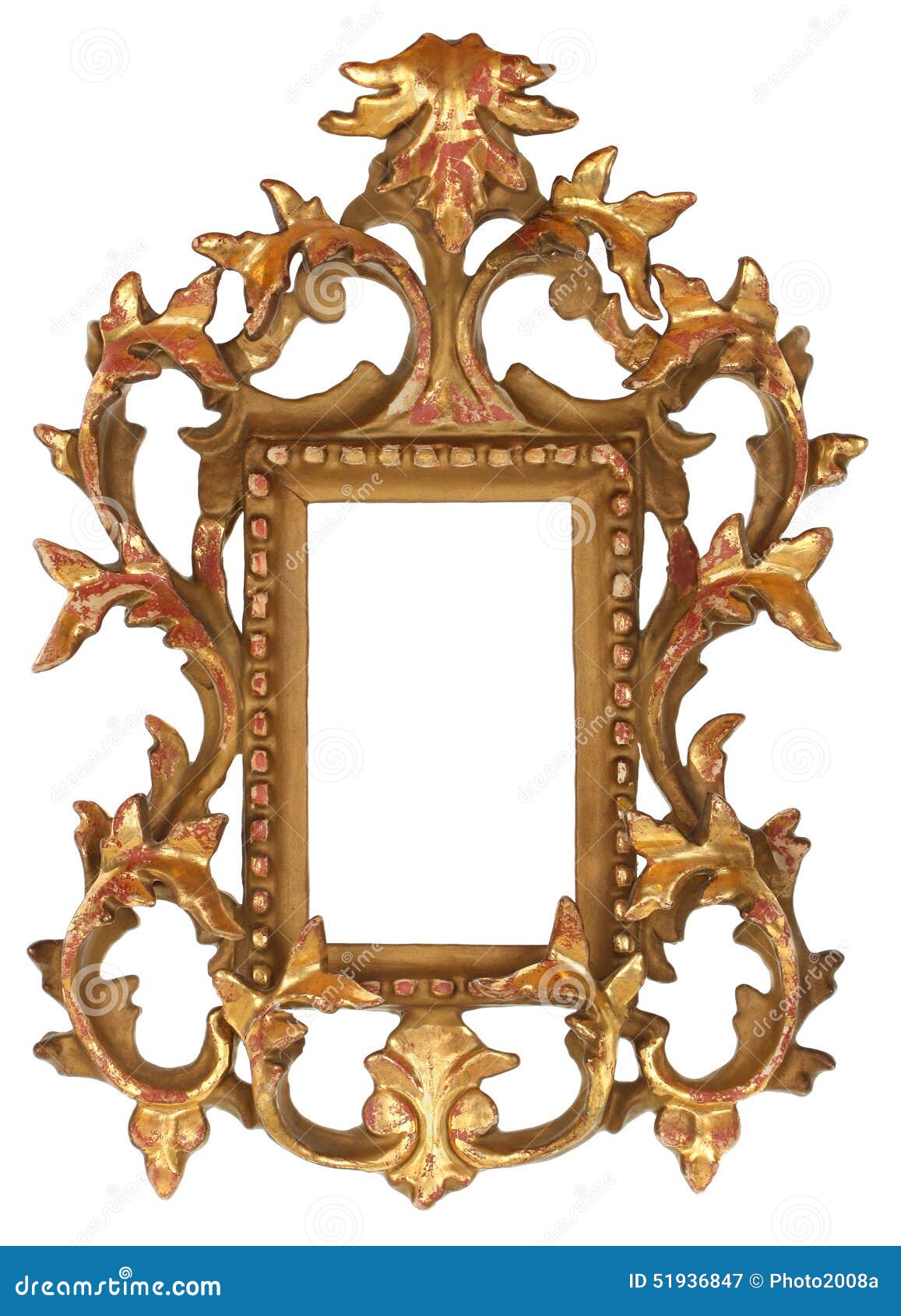 Gold Ornate Picture Frame stock image. Image of gilded - 51936847