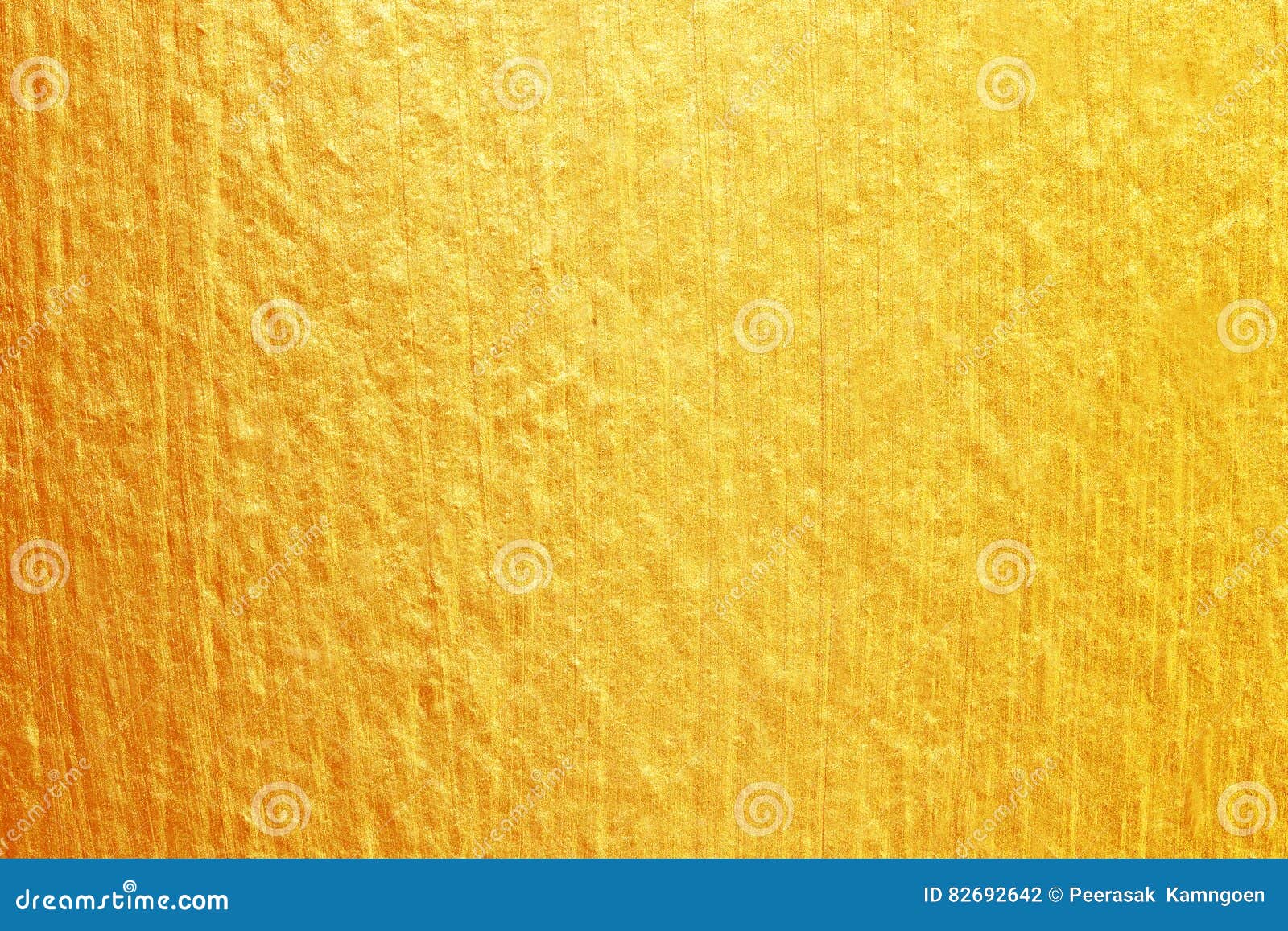 Gold Paint on Cement Wall Texture. Golden Texture Background Stock