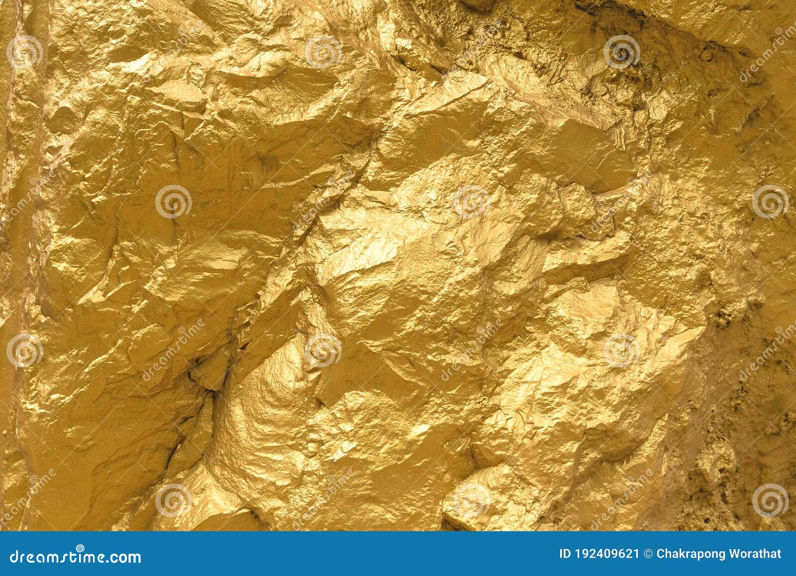 Gold Paint Stone or Rock Texture Glitter Abstract on Background Stock
