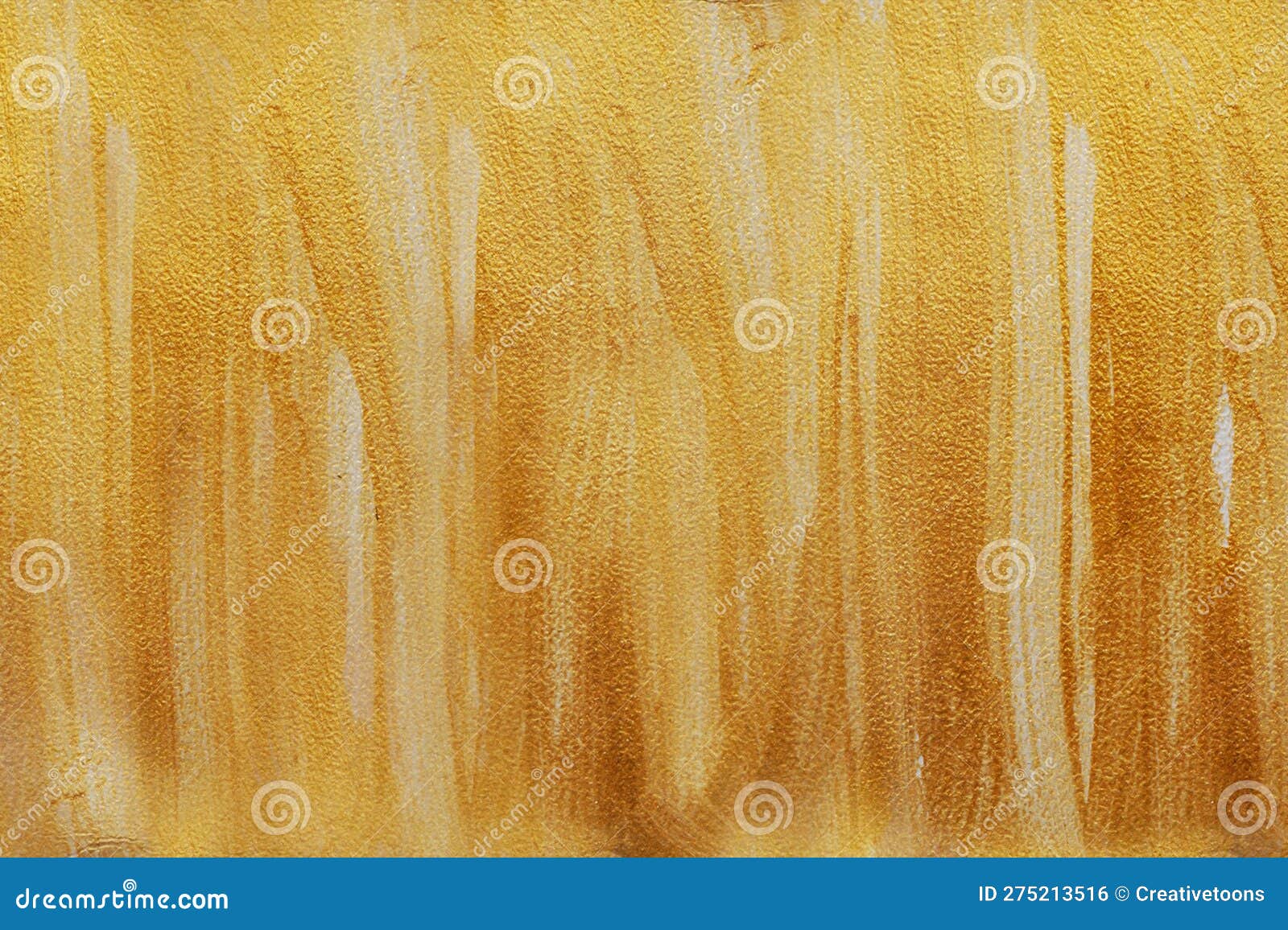 Gold Paint Texture. Gold Acrylic Paint Background Stock Illustration