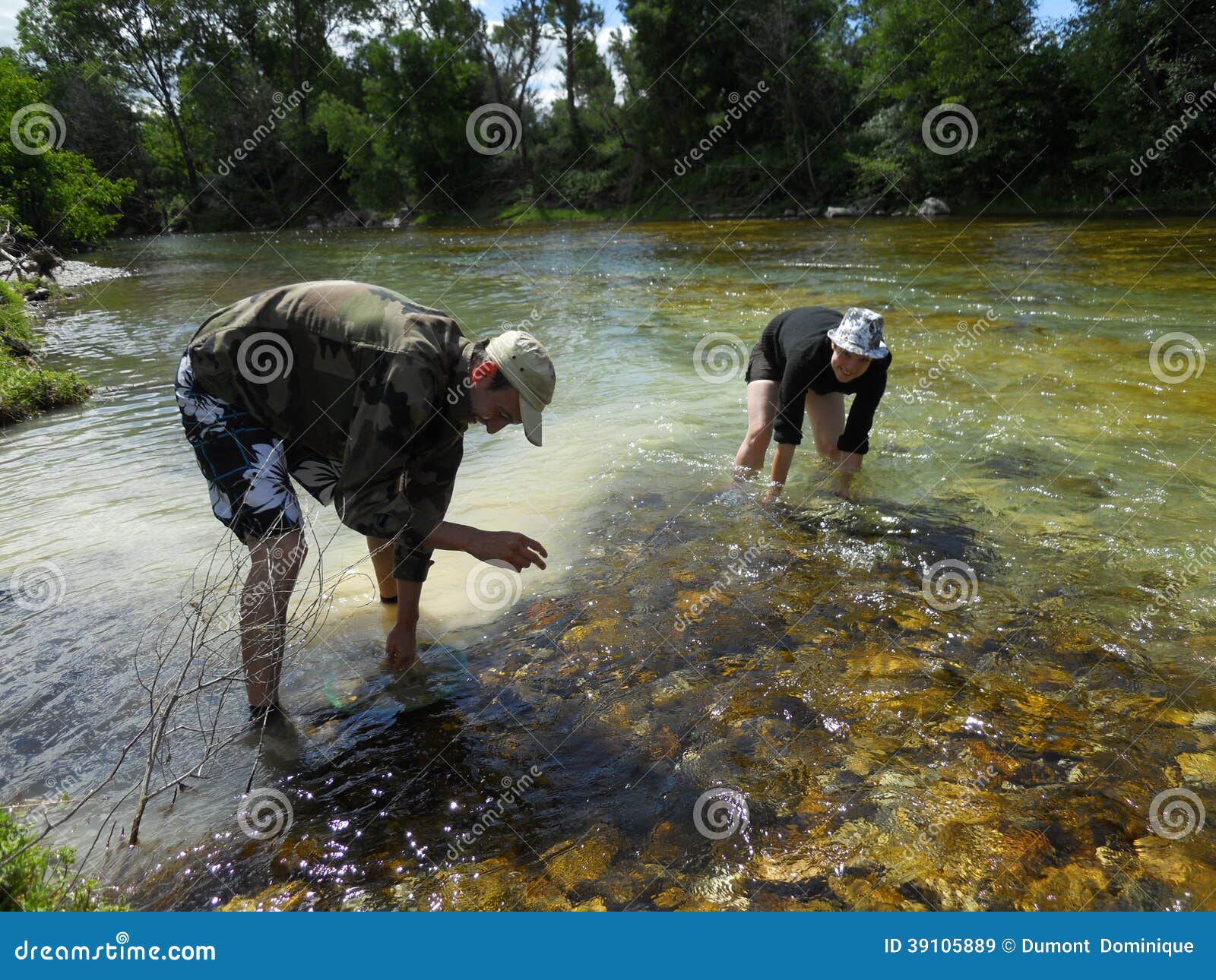 Gold Panning In France Editorial Stock Image Image Of Gardon