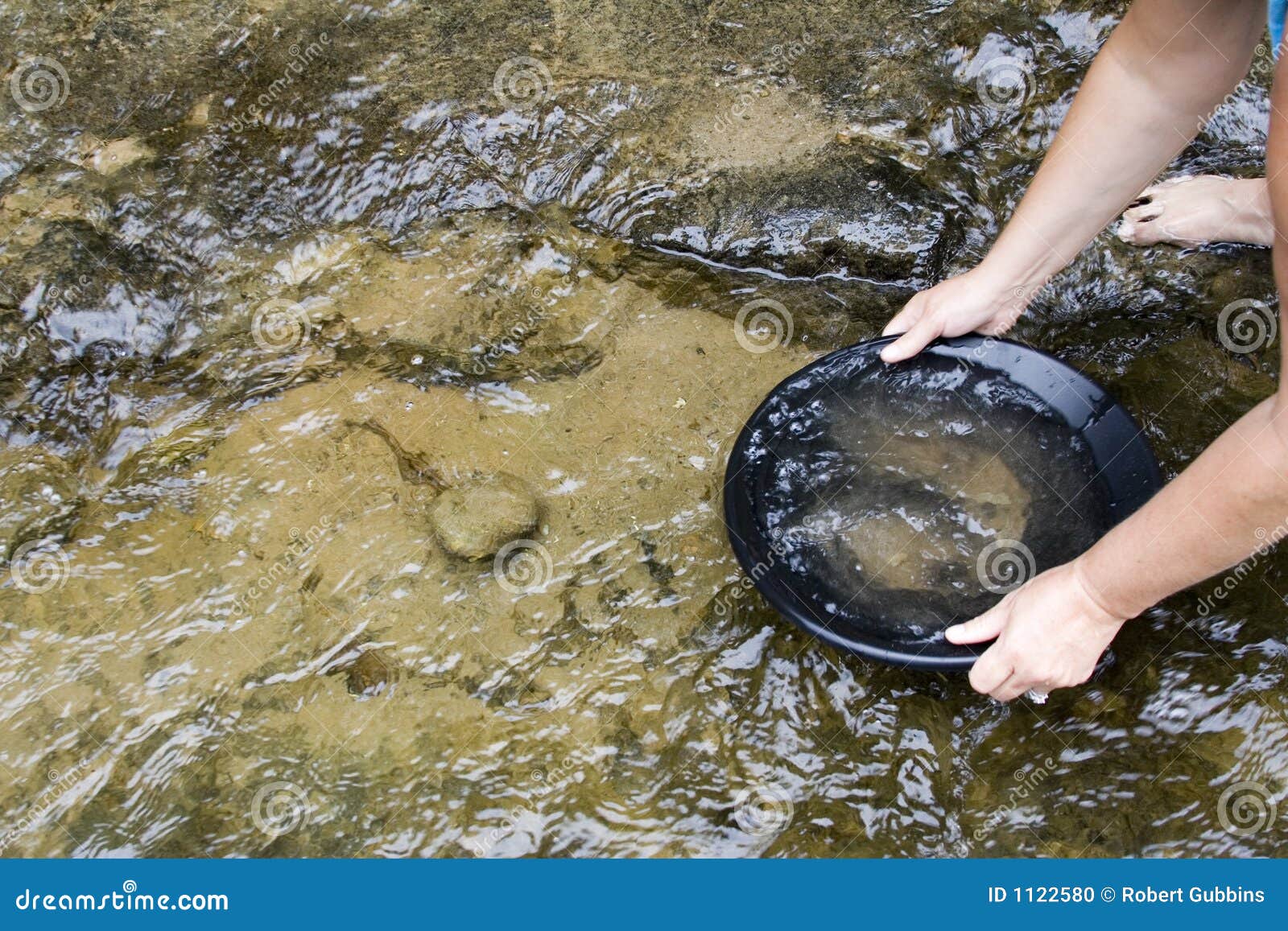 gold panning for gold