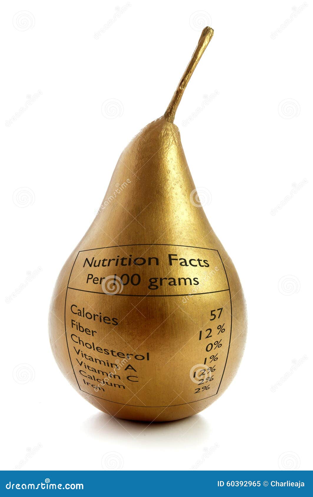 Gold Pear Superfood Concept Stock Image Image of benefits, diet 60392965