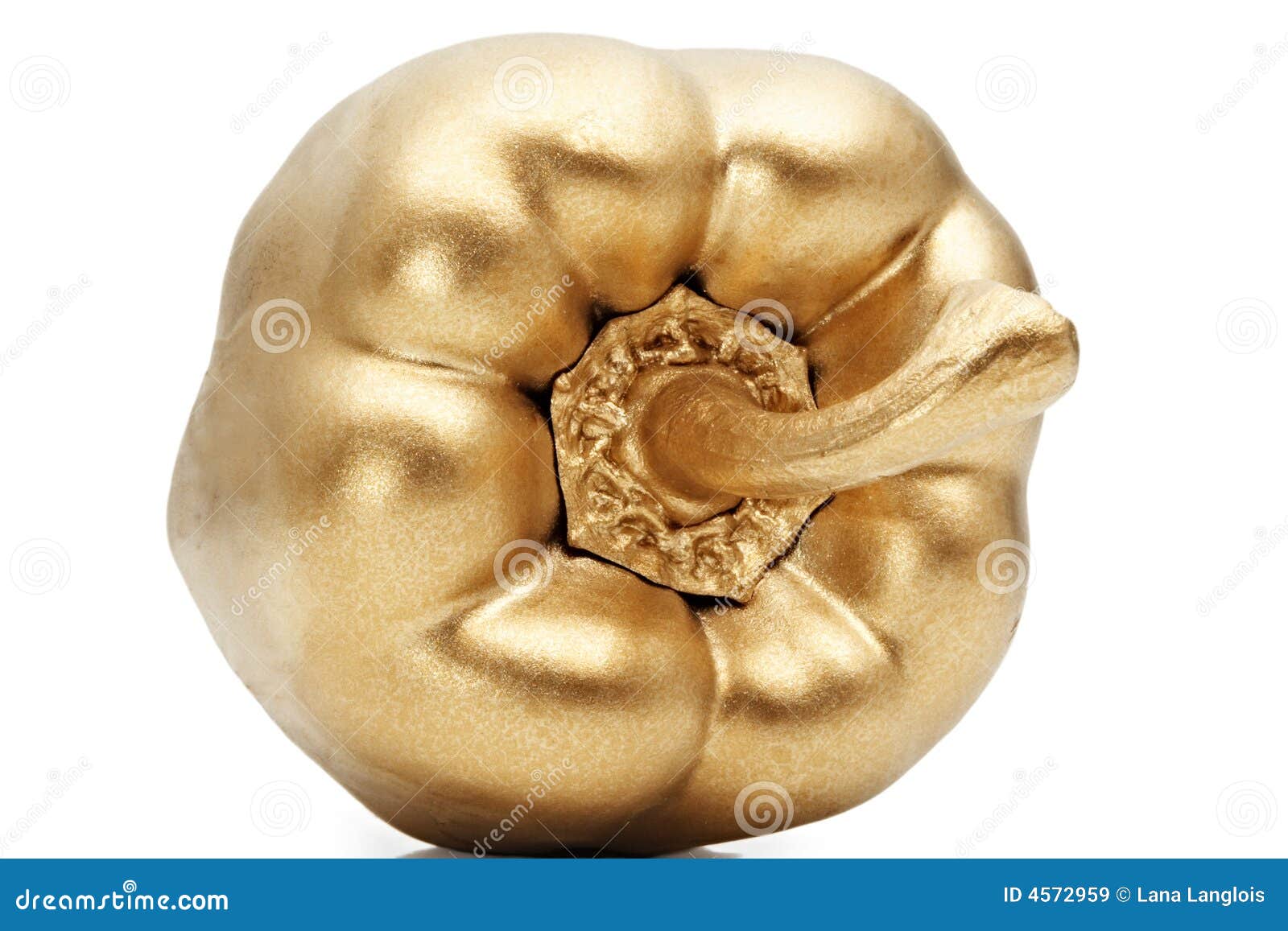 Gold pepper stock image. Image of bell, precious, isolated 4572959