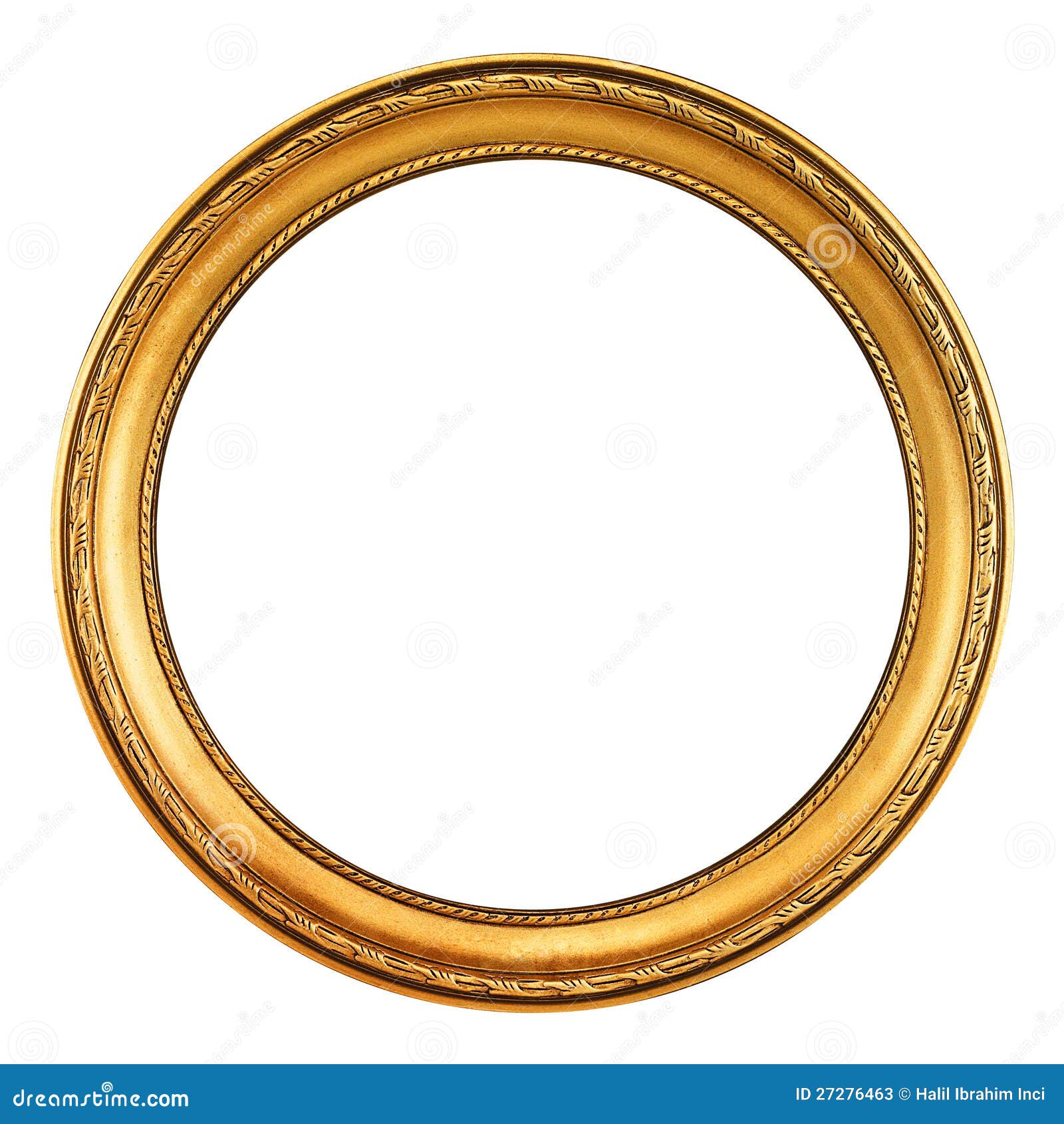gold picture frame - clipping path