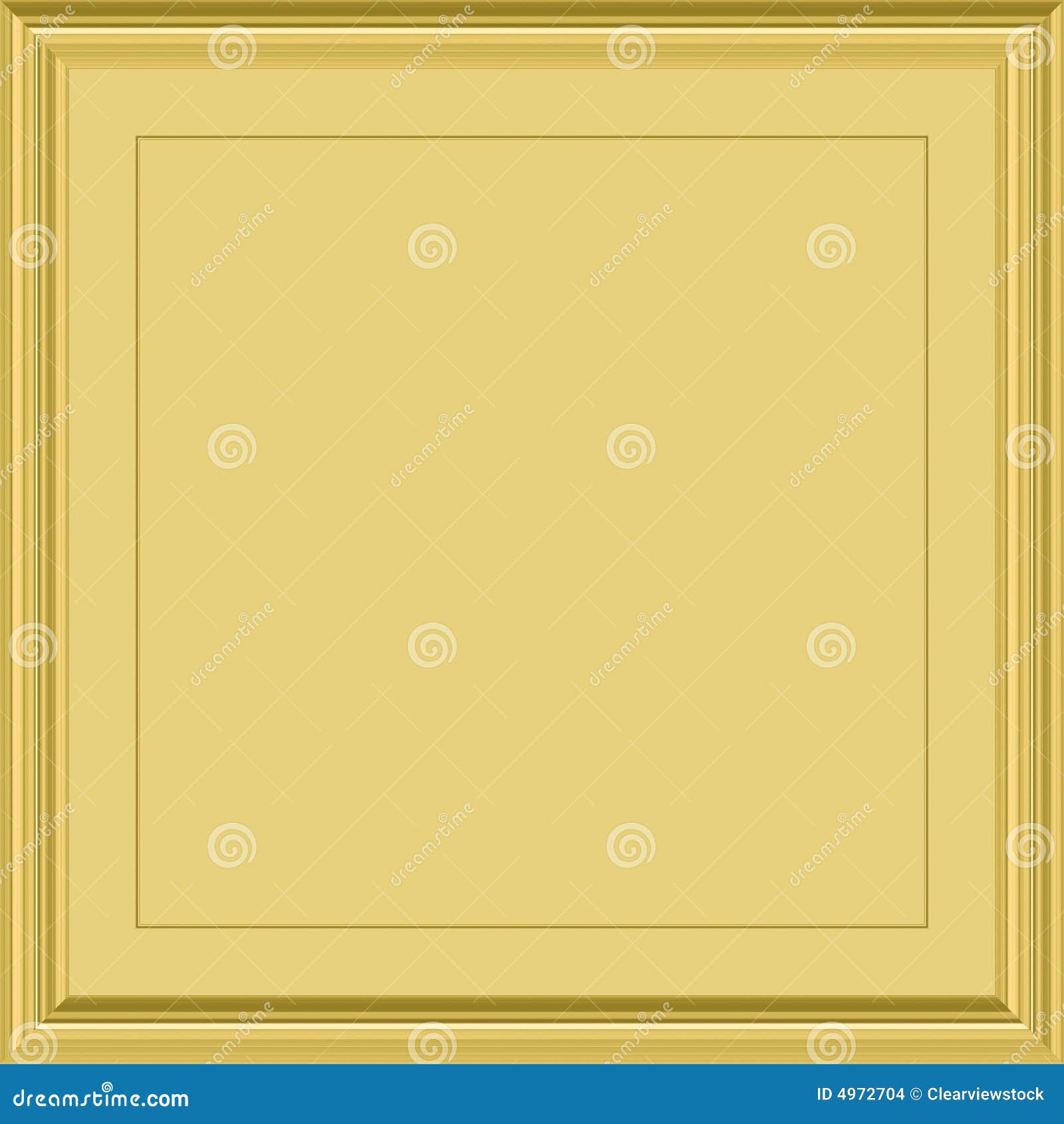 Gold plaque stock vector. Illustration of plaque, frame - 4972704