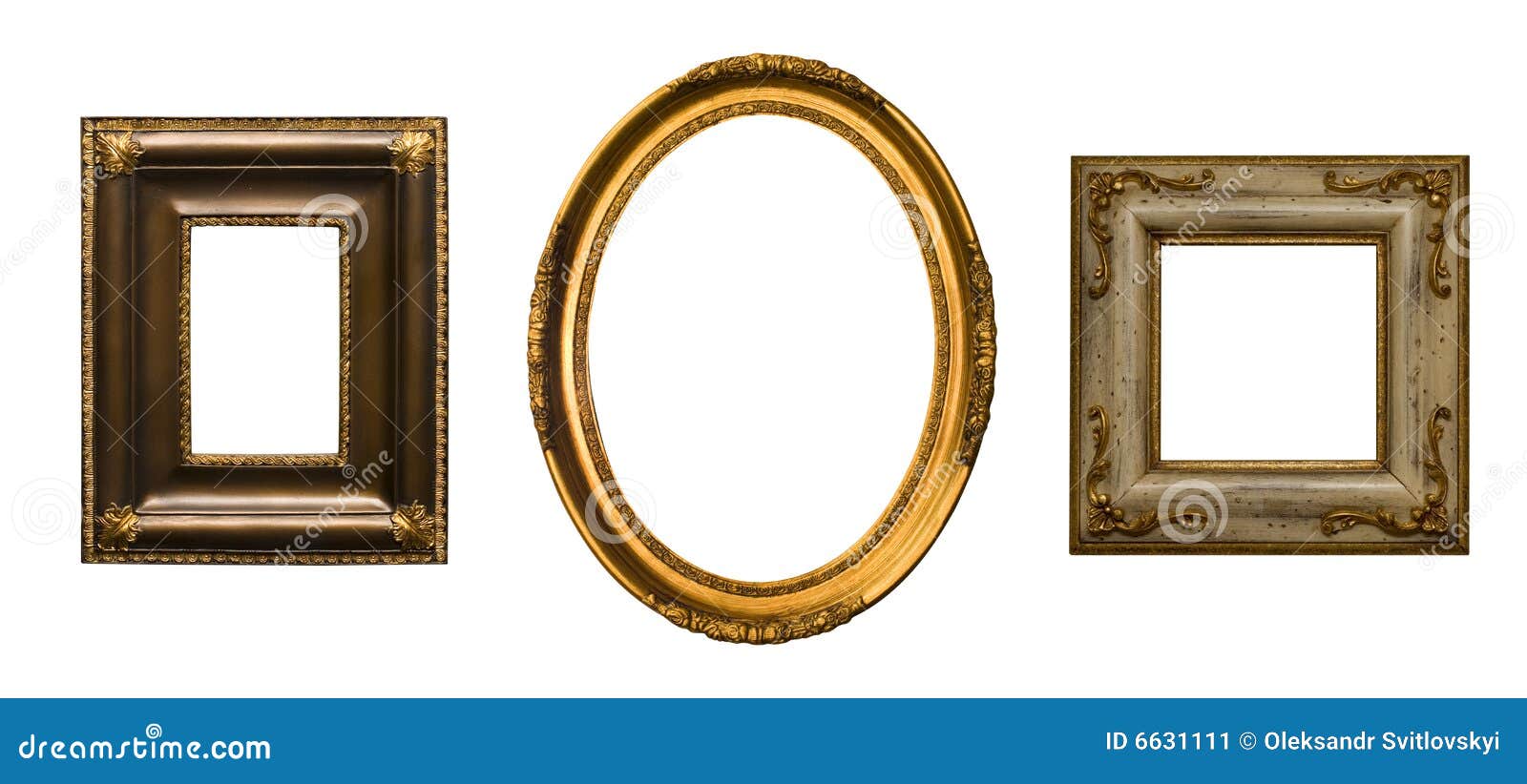 Gold Plated Wooden Picture Frame Stock Image Image of included