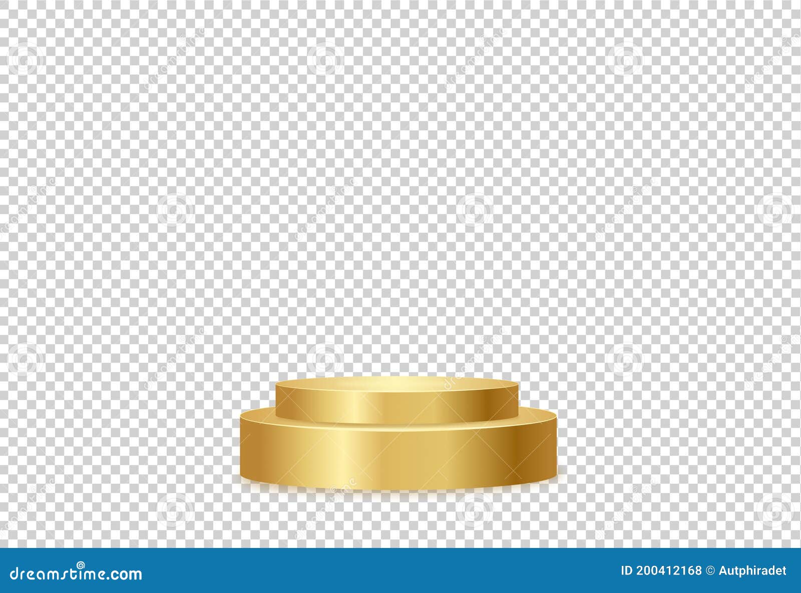 Gold Podium or Showcase To Place Products Isolate on Png or Transparent  Background for New Product, Promotion, Advertising, Stock Vector -  Illustration of festival, design: 200412168