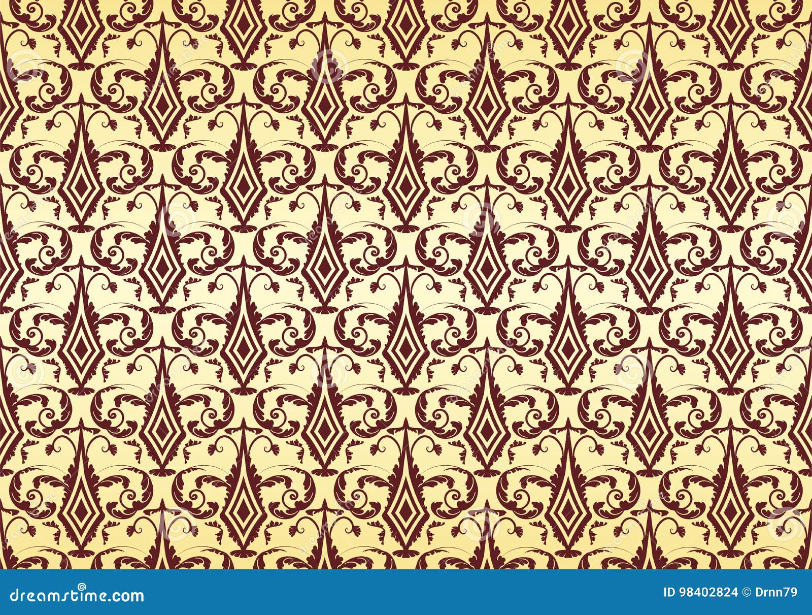 Gold Victorian Wallpaper